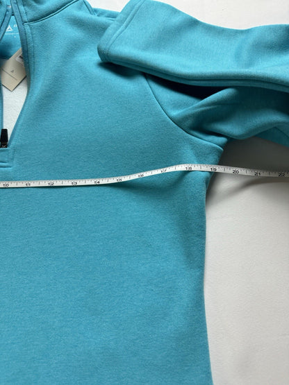 Bermuda Sands Golf Pullover Women’s 1/4 Zip Blue Sweatshirt Sz S.  (B.98)
