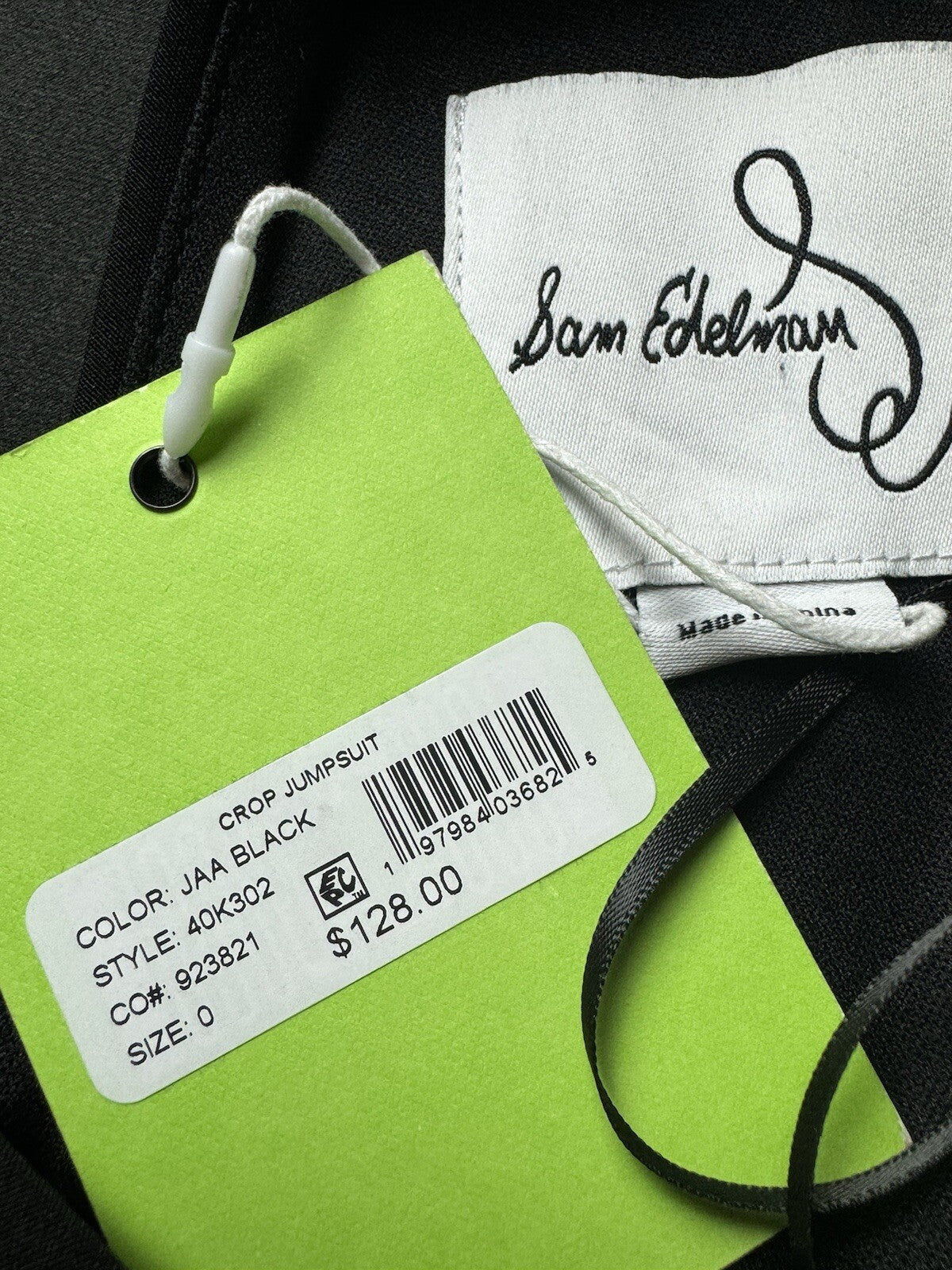 $128 Sam Edelman Jumpsuit Women’s Sz 0 Belt Pockets (B.86)