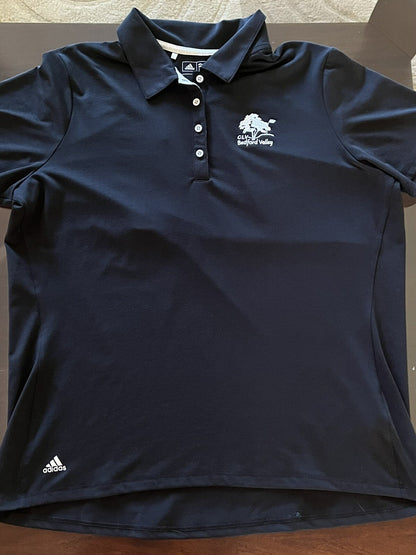 Adidas Women’s Top Golf Polo Shirt Black Sz L (16)