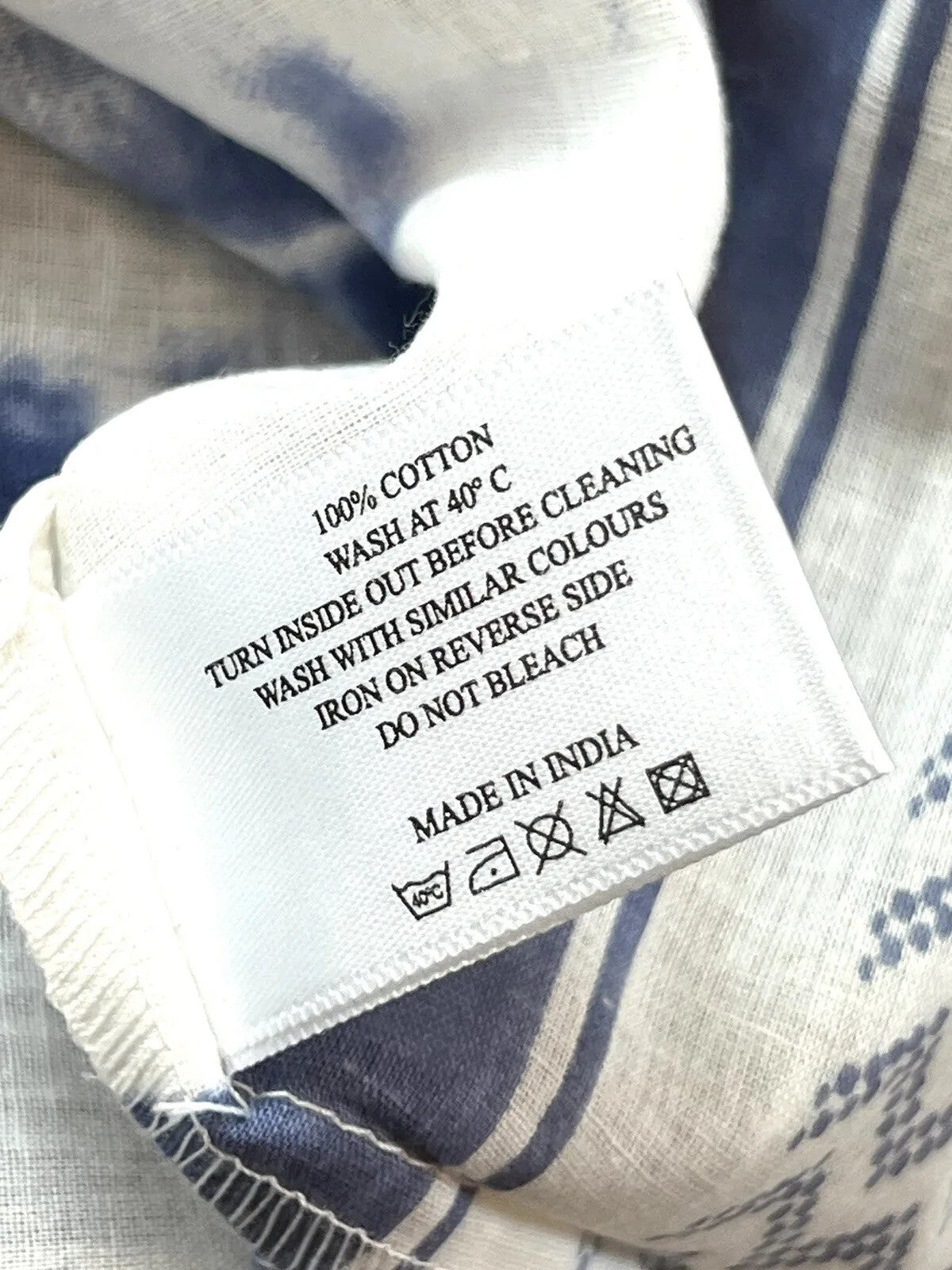 AMERICA & BEYOND Tiered Blue Cover Up Dress Adjustable Size L