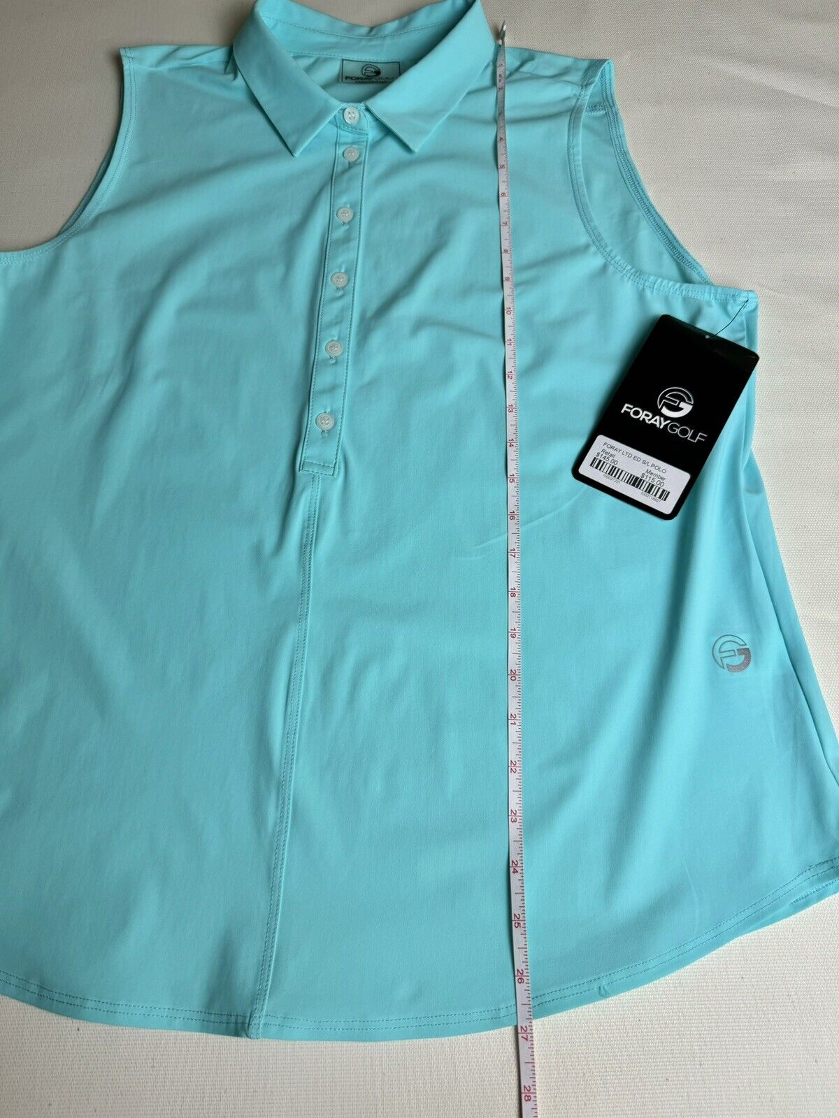 Foray Golf Womens Size L Sleeveless Golf Polo Shirt. (01)