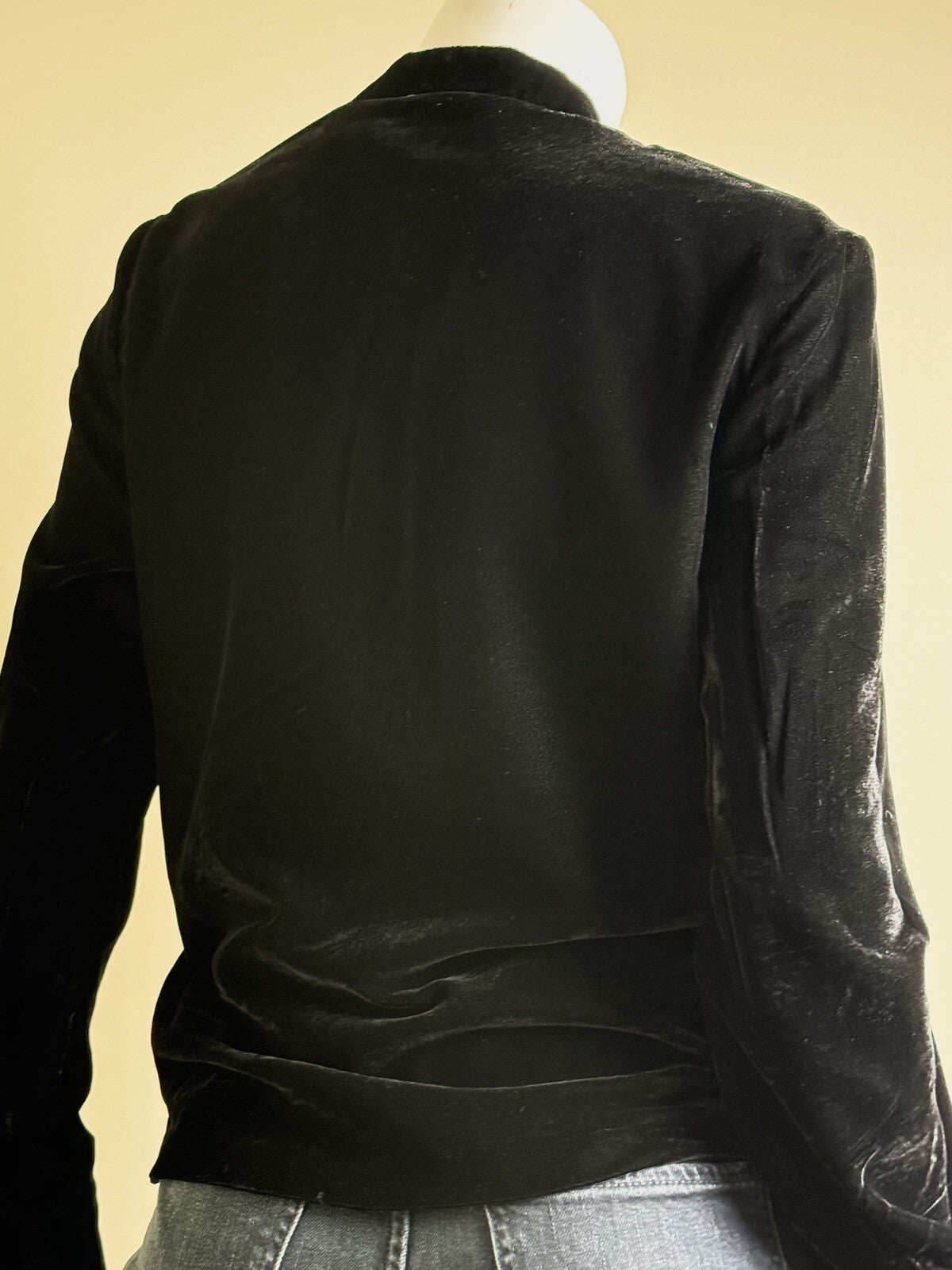 $165 Lauren Ralph Lauren Women’s Velvet Blouse Sz 4    (B.93)