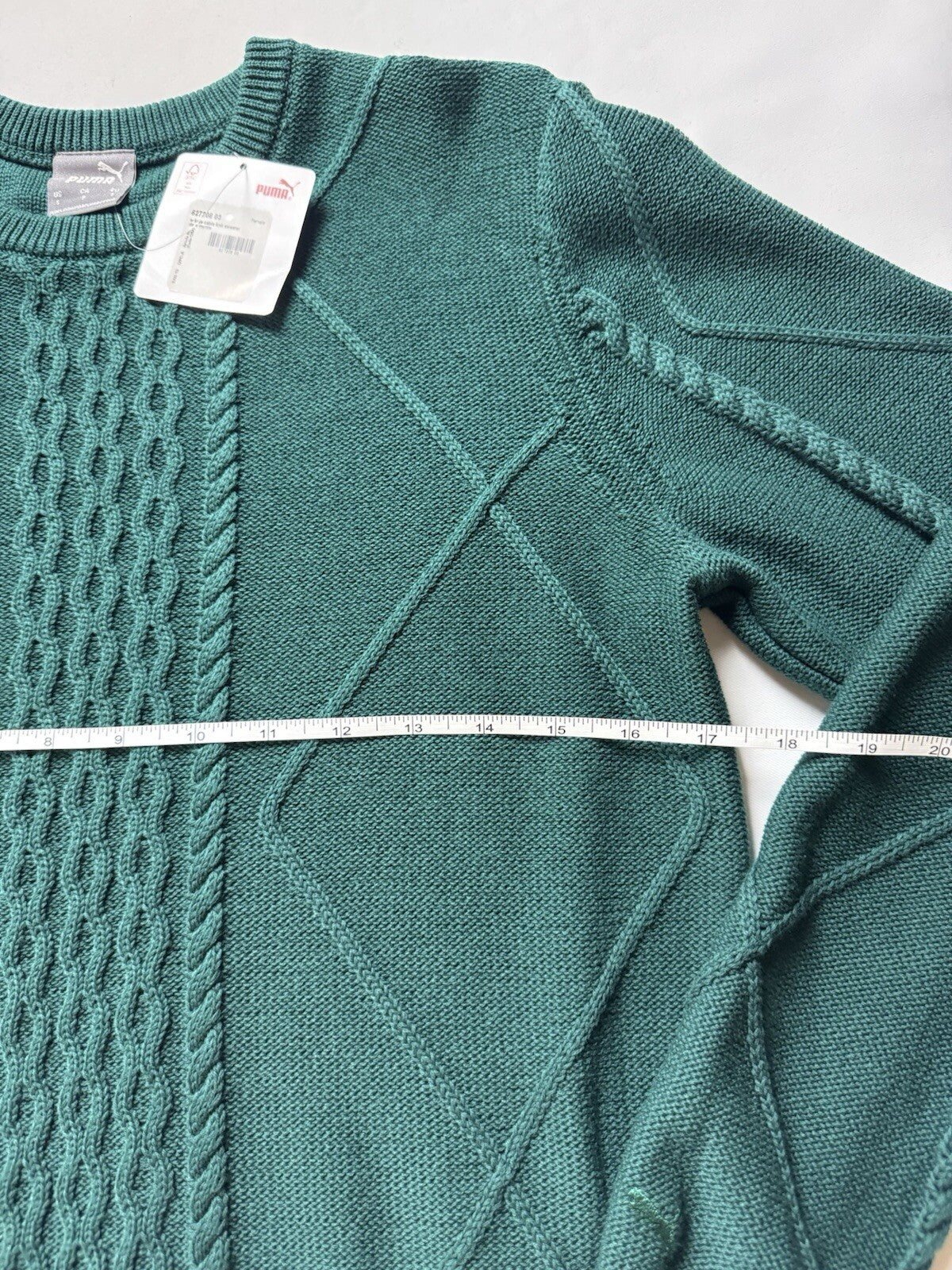 PUMA Women’s Knit Sweater Green Sz S (B.109/5)