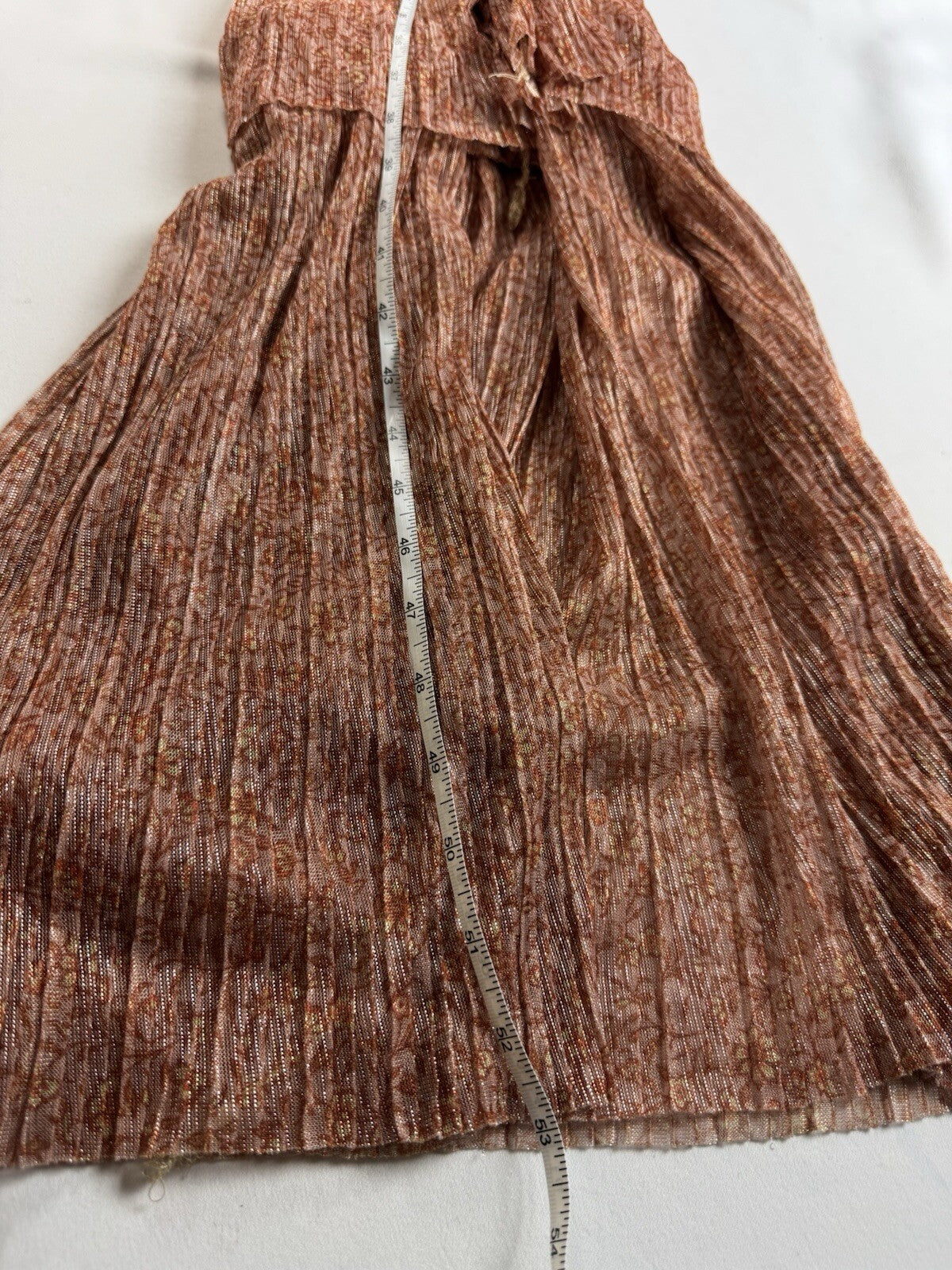 Haute Nites Women’s Long Ruffle Dress Size 7    (B.139)