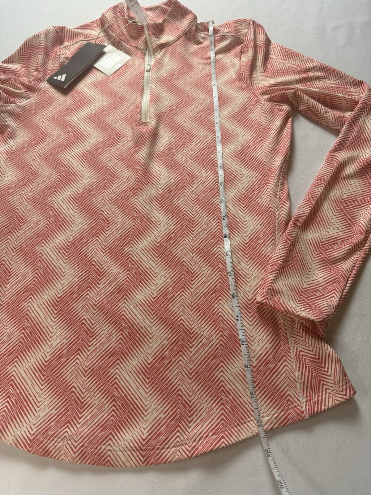 Adidas Women’s Golf Orange White Sweatshirt Sz XS    (B.111)