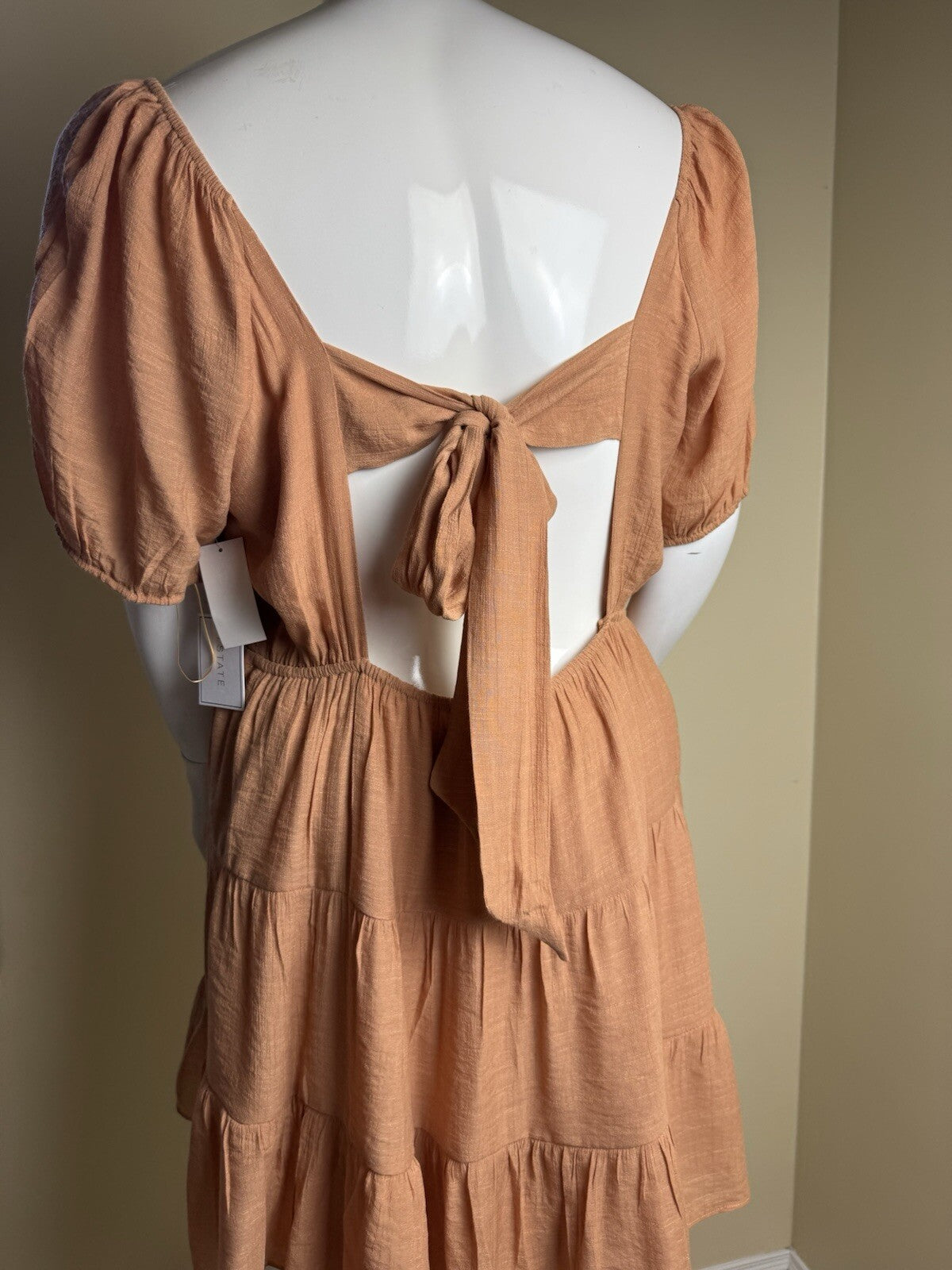 $99 1 State Women’s Toasted Nut Color Dress Sz 2X    (B.144)