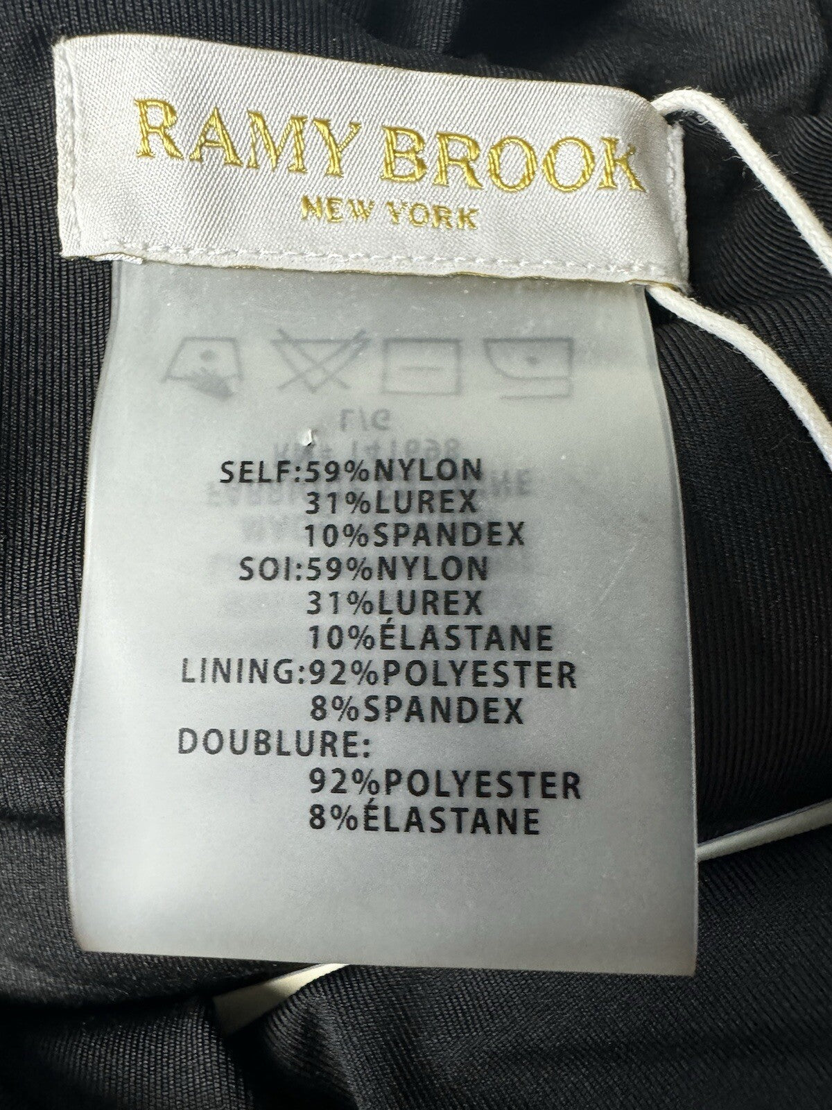 $258 RAMY BROOKE Women’s Sparkle Viona Bodysuit Sz L. (B.92)