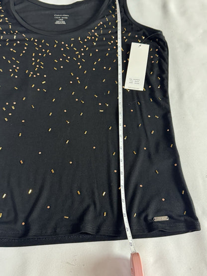 $44 CALVIN KLEINWomen’s Tank Top W/ Rhinestones Size L.       (B.044)