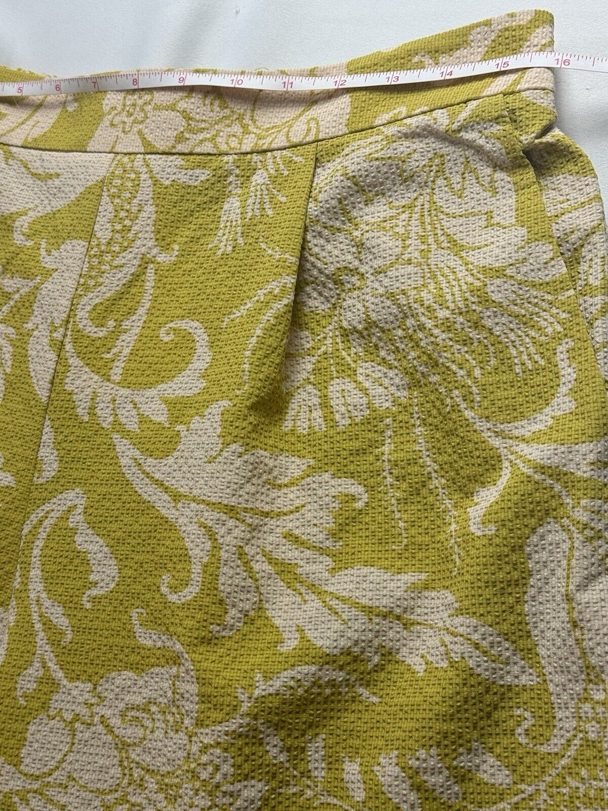 $225 TED BAKER Women’s Leaves Print Trousers Sz 4. US L. (B04)