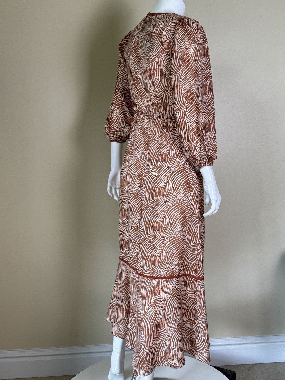 Vix Paula Hermanny Cover Up Maza Lia Long Dress Sz M   (B.189)