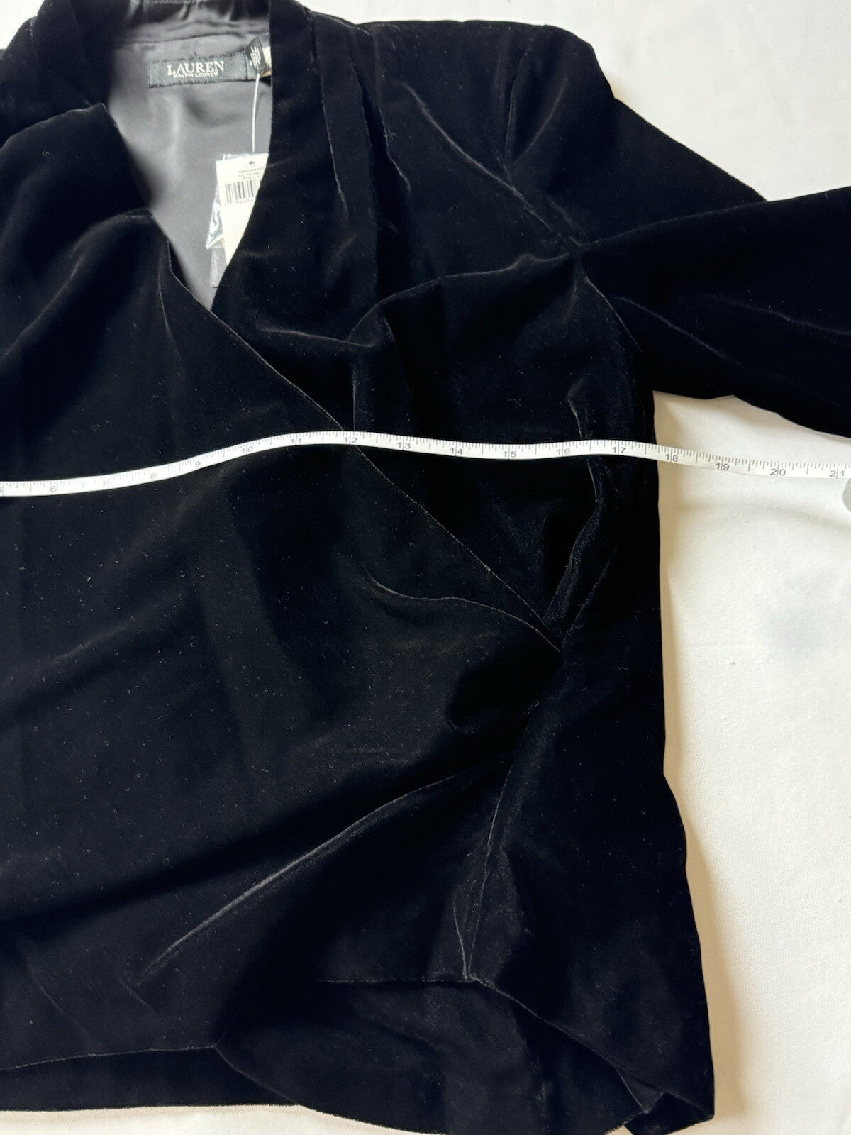 $165 Lauren Ralph Lauren Women’s Velvet Blouse Sz 4    (B.93)