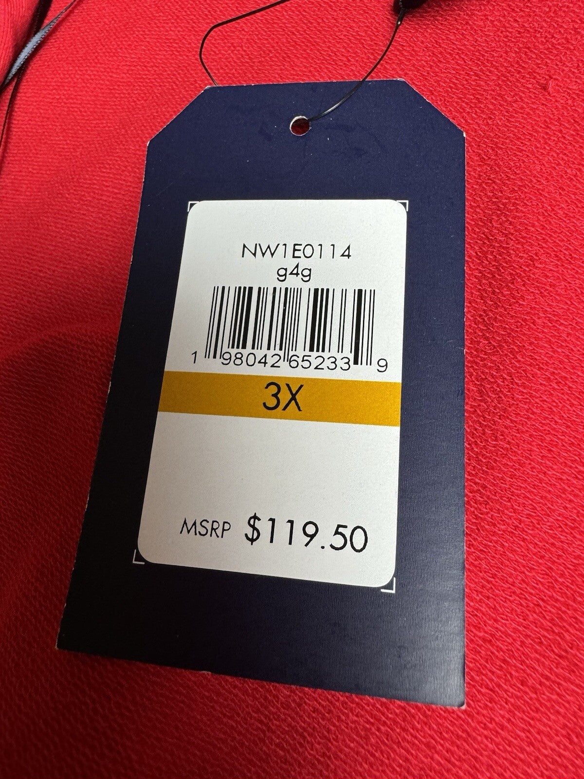 $119 Nautica Jeans Women’s Blazer Red Jacket Size 3XL (B.100)