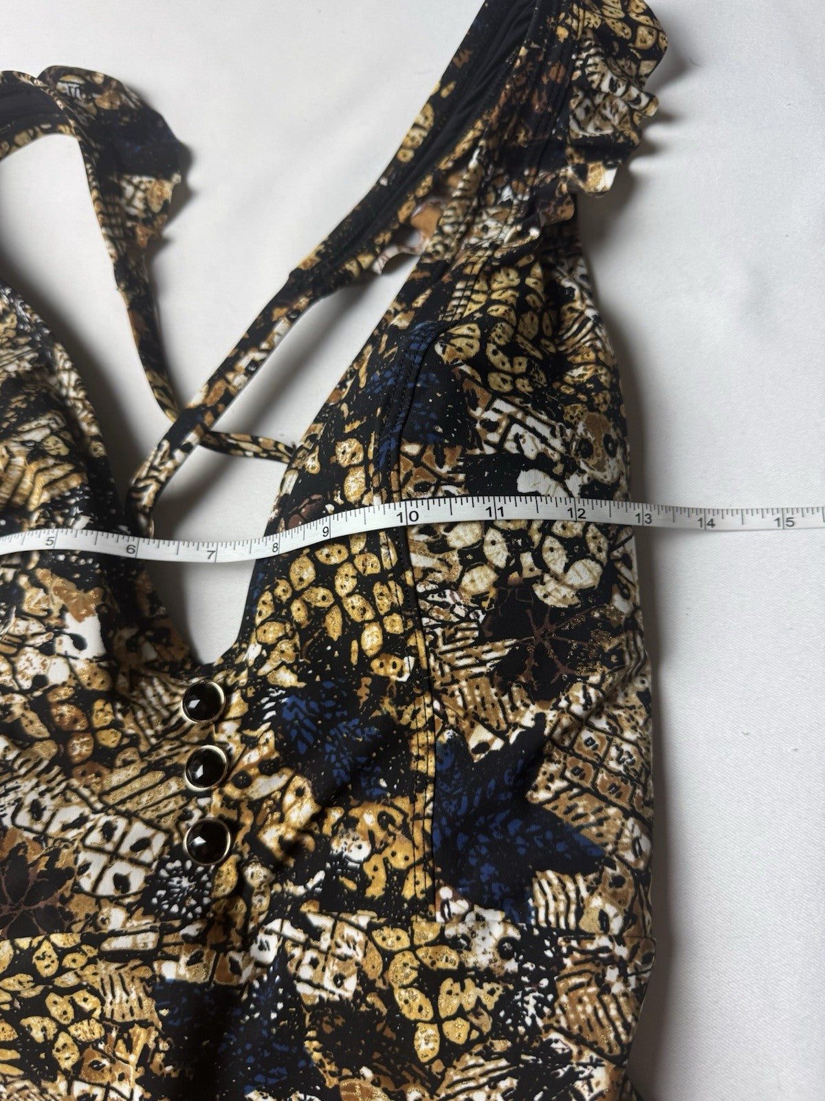 $192 Amoressa Fresco Multi One Piece Swimsuit Sz 8.  (B.151)