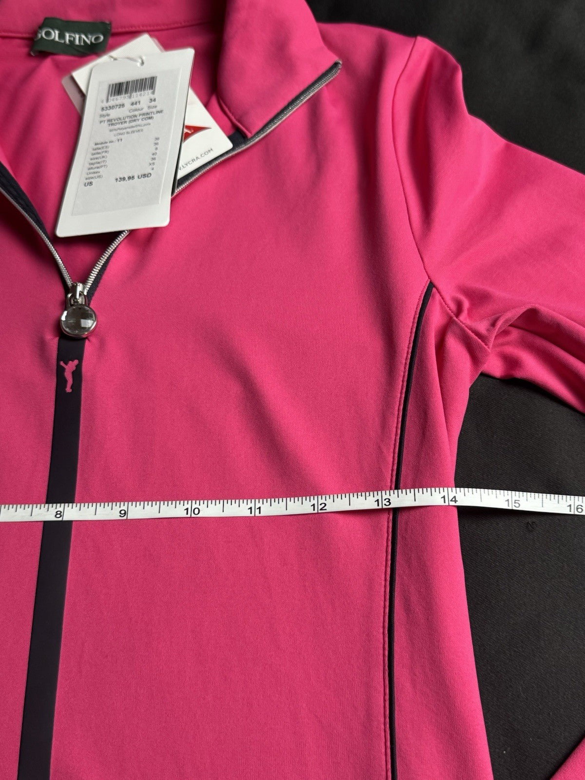 $139 GOLFINO Women's Golf Full Zip Sweatshirt Size 4.  (B.189)
