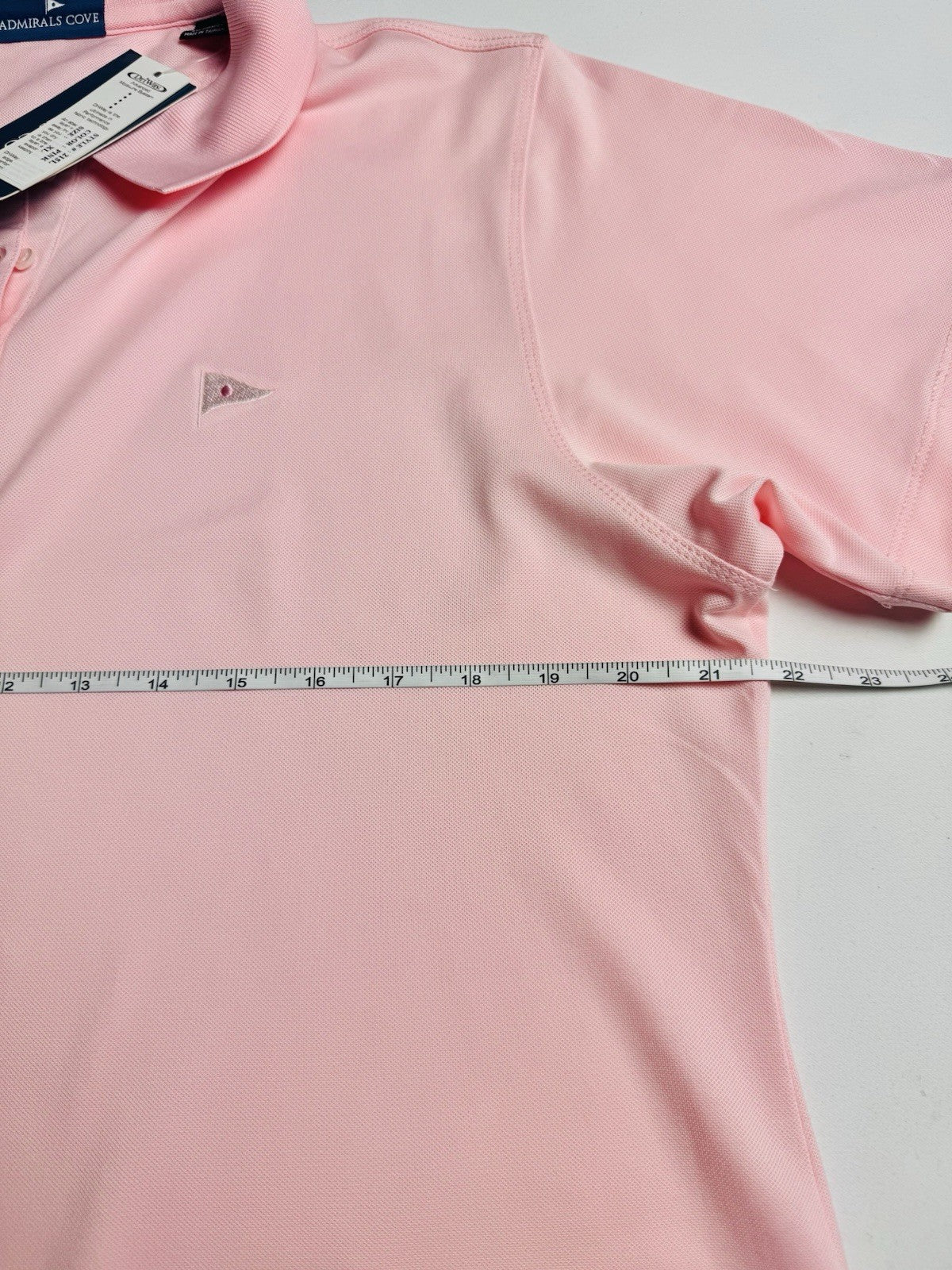 ADMIRALS COVE Women’s Pink Golf shirt Sz XL.  (B.155)