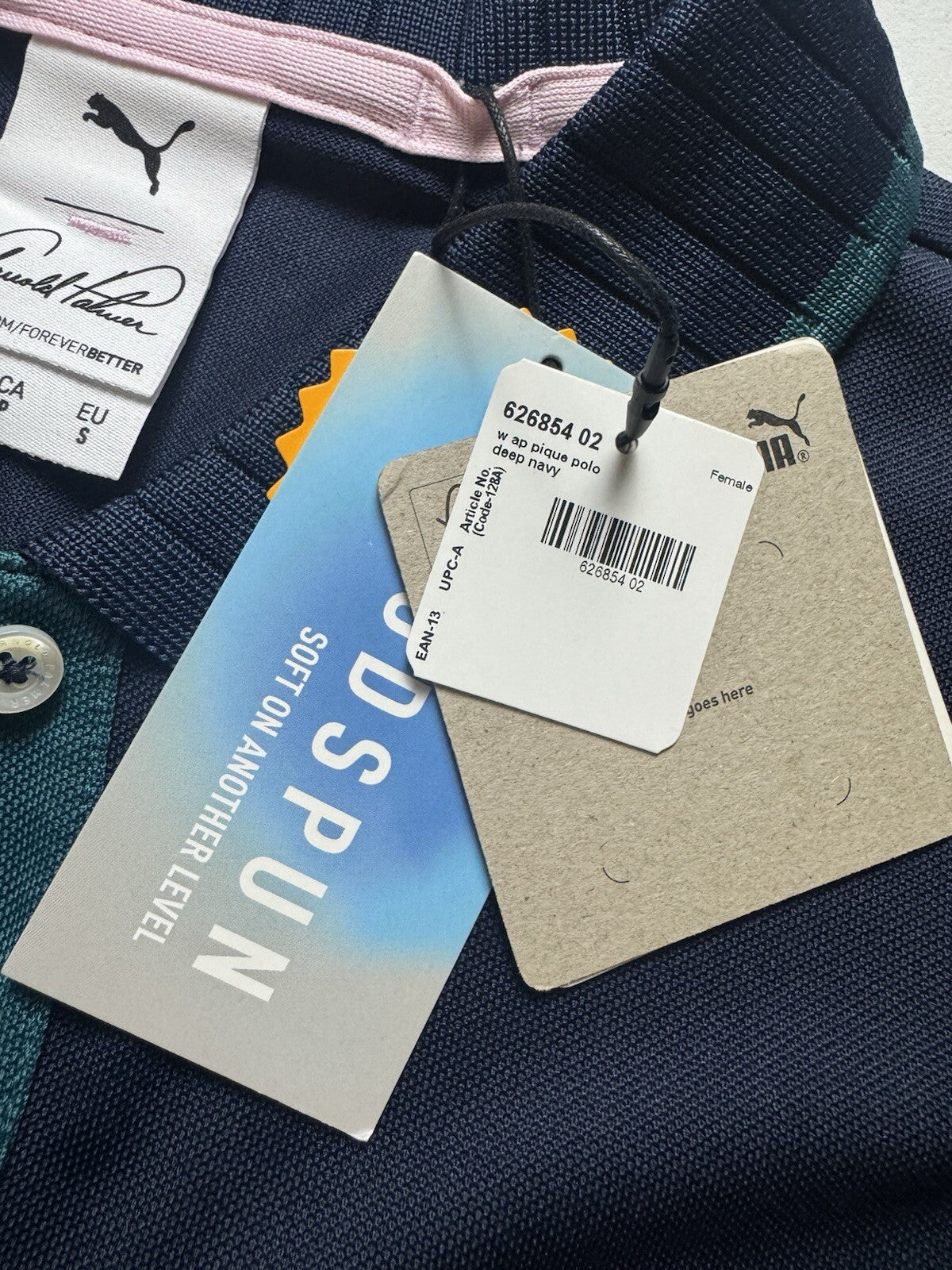 Puma Women’s Golf Shirt Navy Sz S.   (B.128/5)