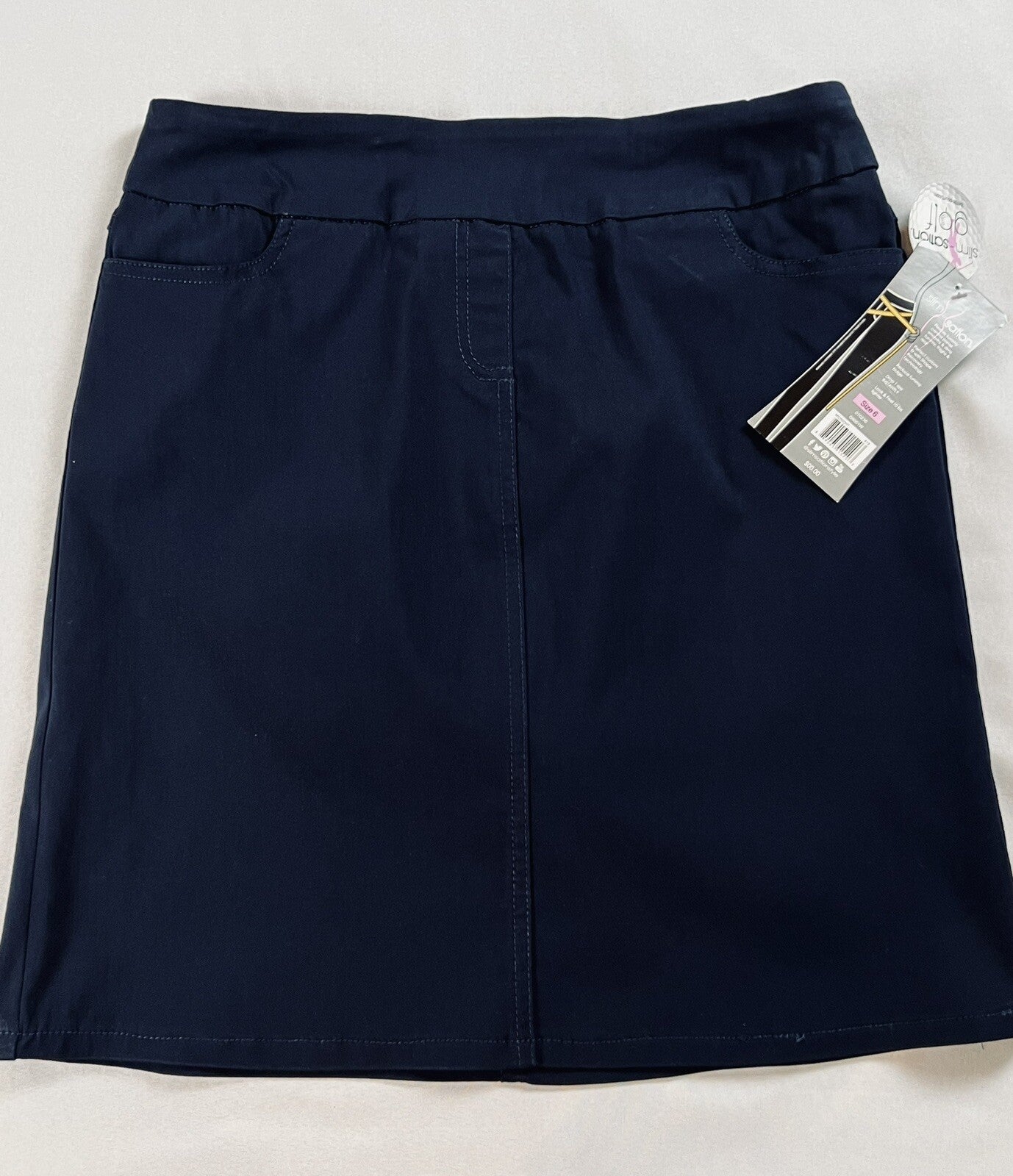 Slim Sation Women’s Golf Skirts Skort Size 6 Navy