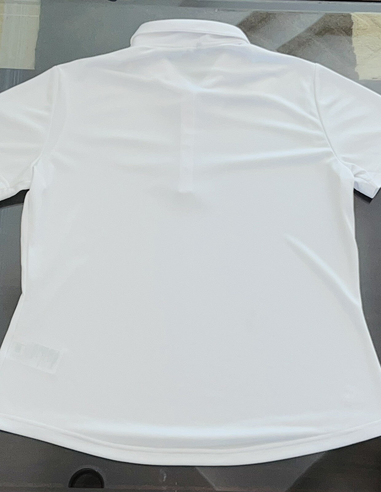 ADIDAS Women's Top Golf Polo Shirt White Sz L (B.13)
