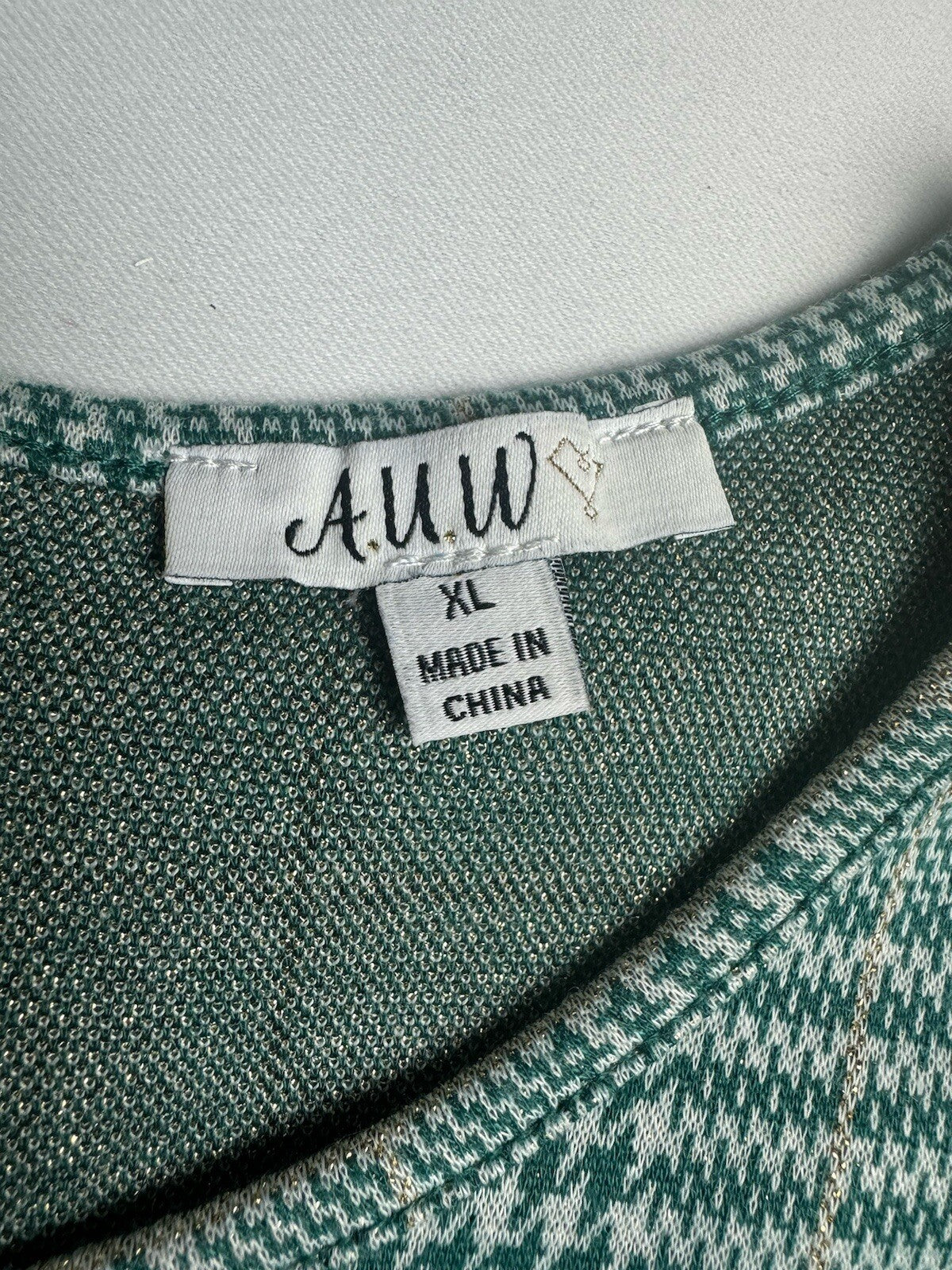 AUW Women’s Plaid Bodycon Dress Sz XL.    (B.101)