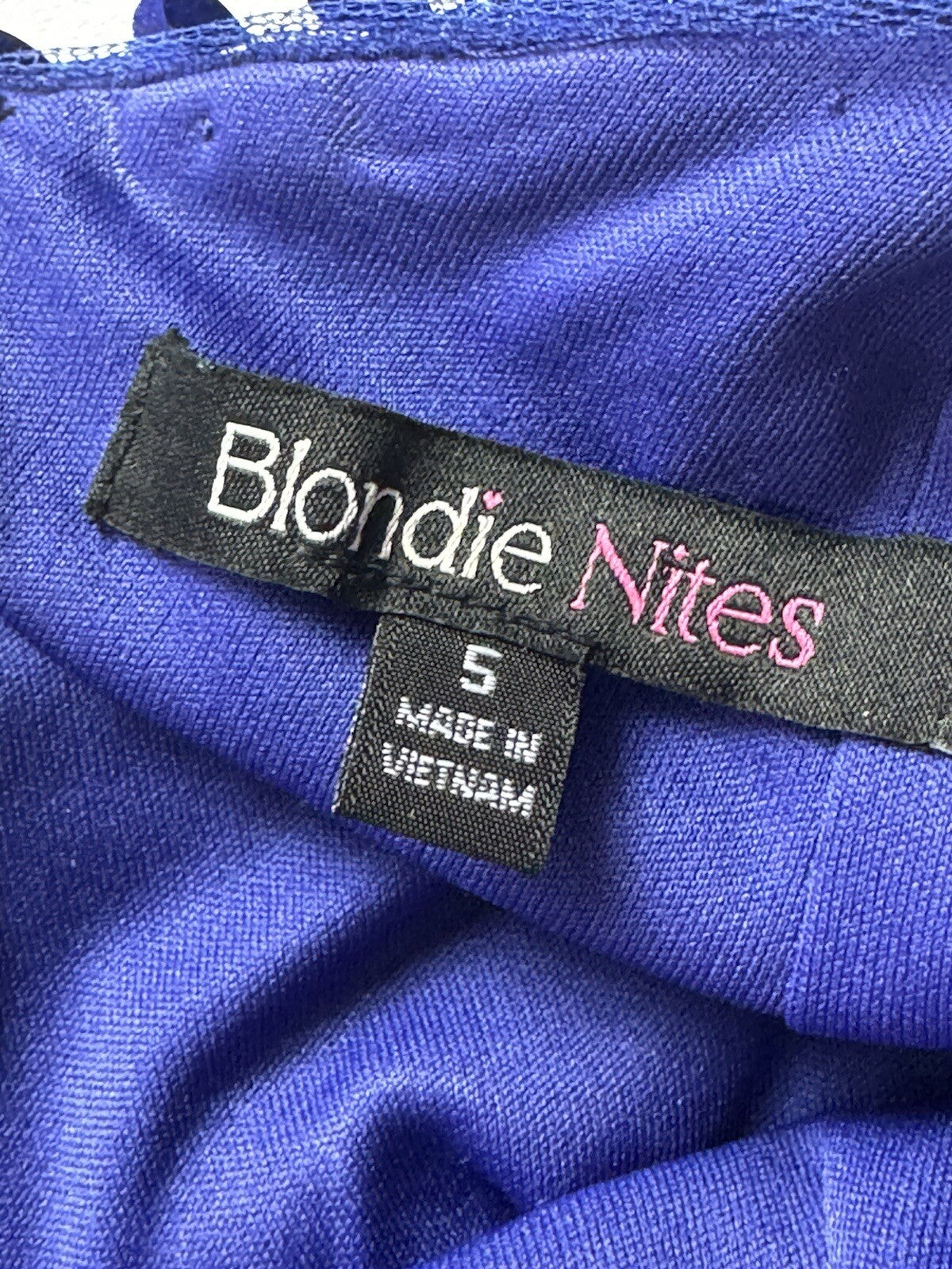 Blondie Nites Women's Modern Solid Sequin Sheath Dress in Blue Size 5 (B.64)