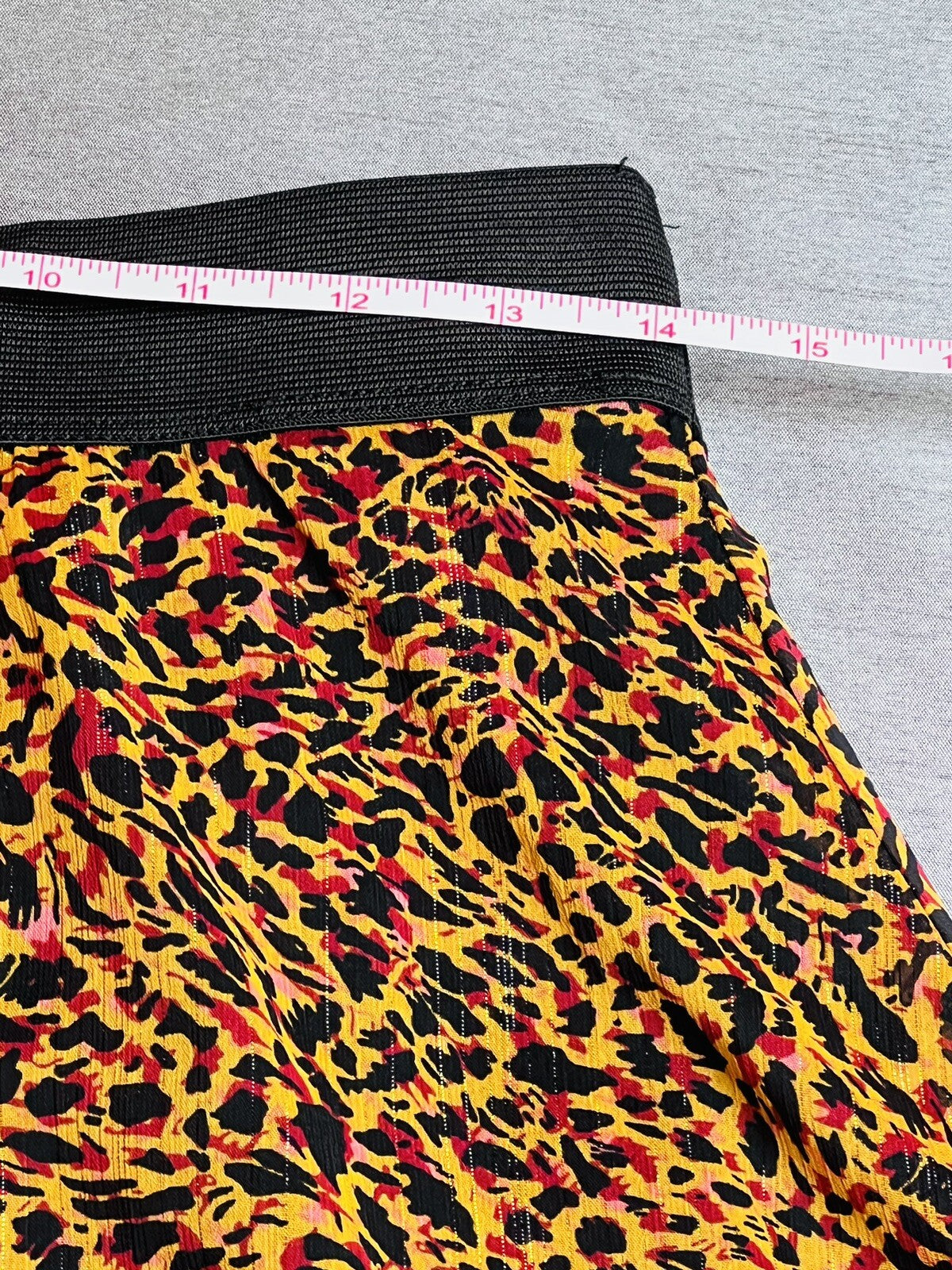 Status by Chenault Women’s Flared Skirt Cheetah Sz M