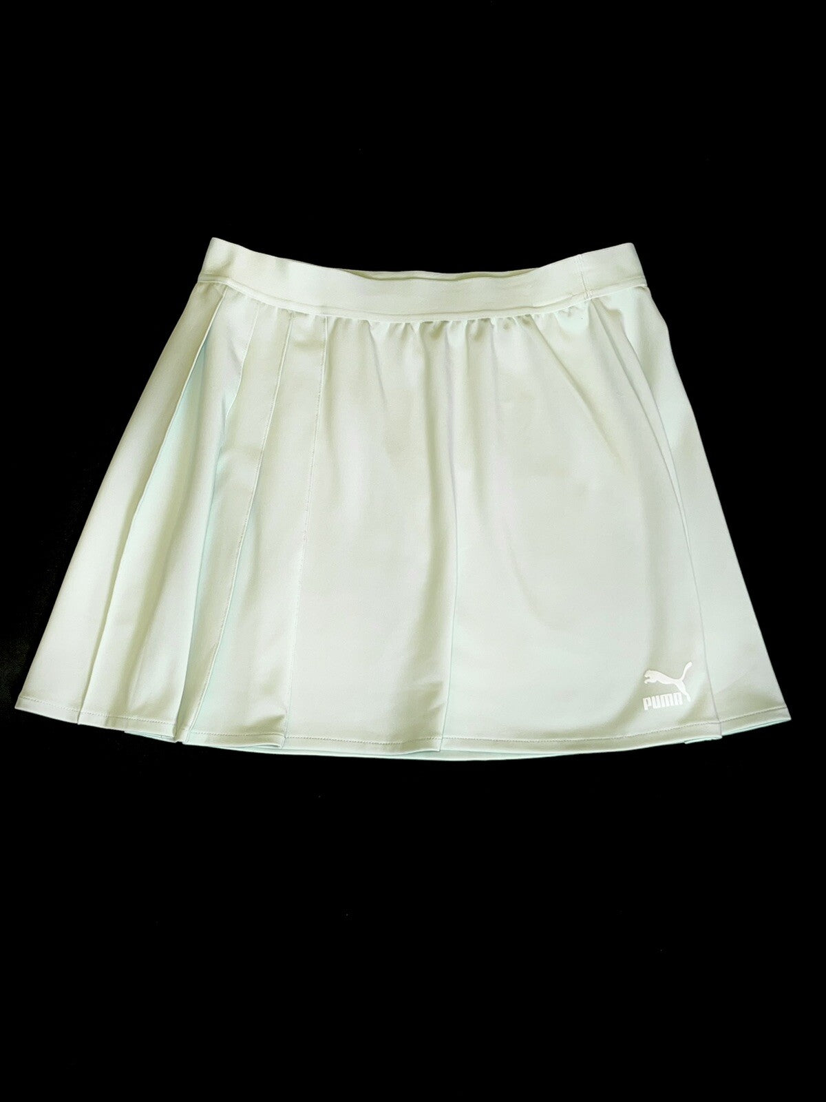 PUMA Women's Classics Asymmetrical Skirt Sz L Green Lily