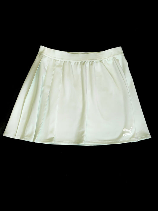 PUMA Women's Classics Asymmetrical Skirt Sz L Green Lily