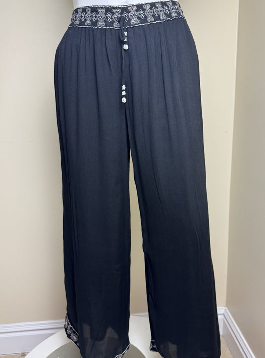 $88 Philosophy Women’s Trouser elastic waist Wide leg pant Sz XL. (B.144)