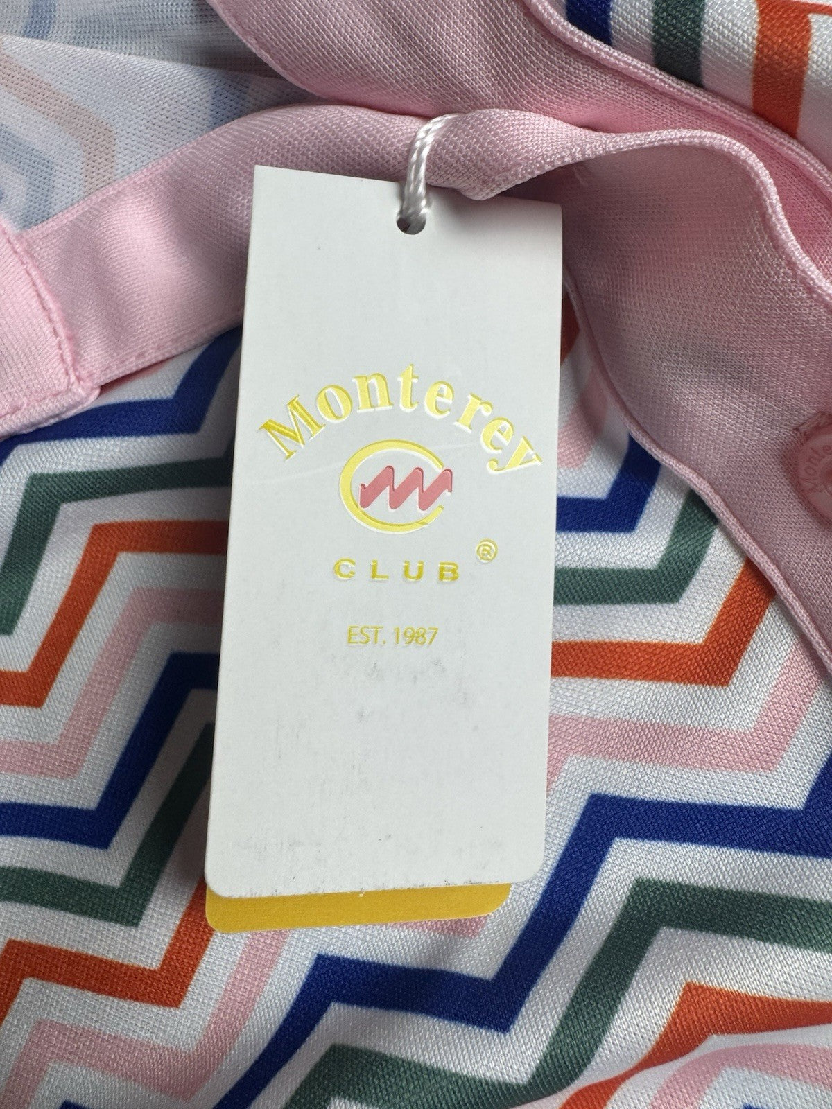 Monterey Club Women's Golf Shirt Sz L Short Sleeve Top
