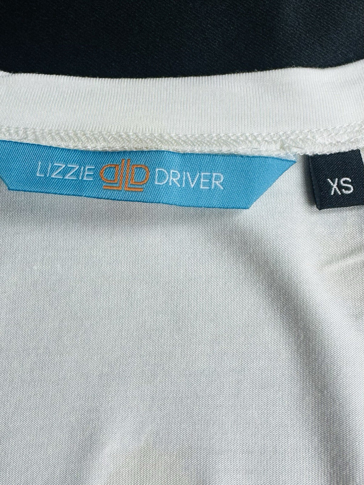 Lizzie Driver Golf T Shirt Stars Printed Size XS.   (B.175)