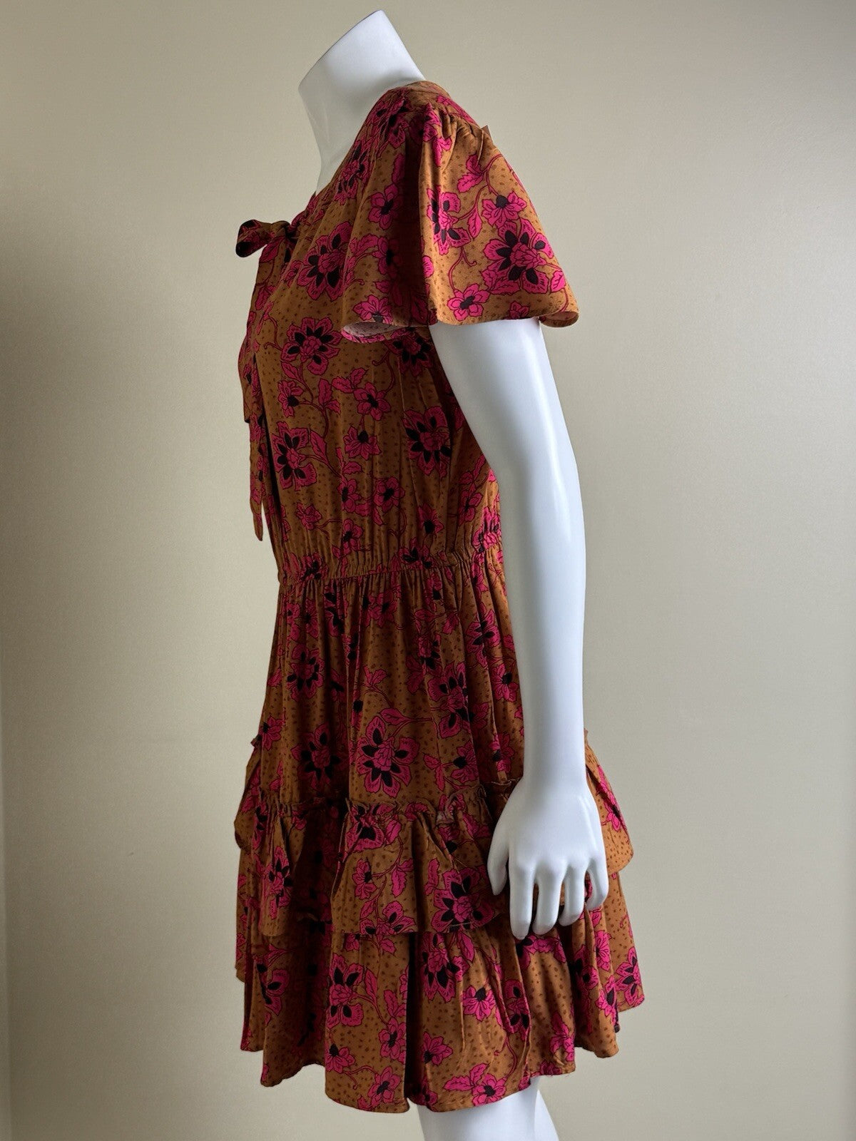 $99 JESSICA SIMPSON Reina Dress Women Size M Floral (B.133)