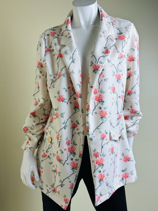 Alice Blue Women’s Floral Cardigan Jacket Sz XL. (B.107)