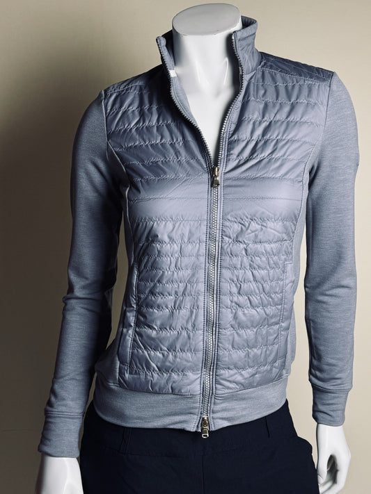 Fairway and Greene Women's Gray Full-Zip Jacket, Sz XS.      (B.150)