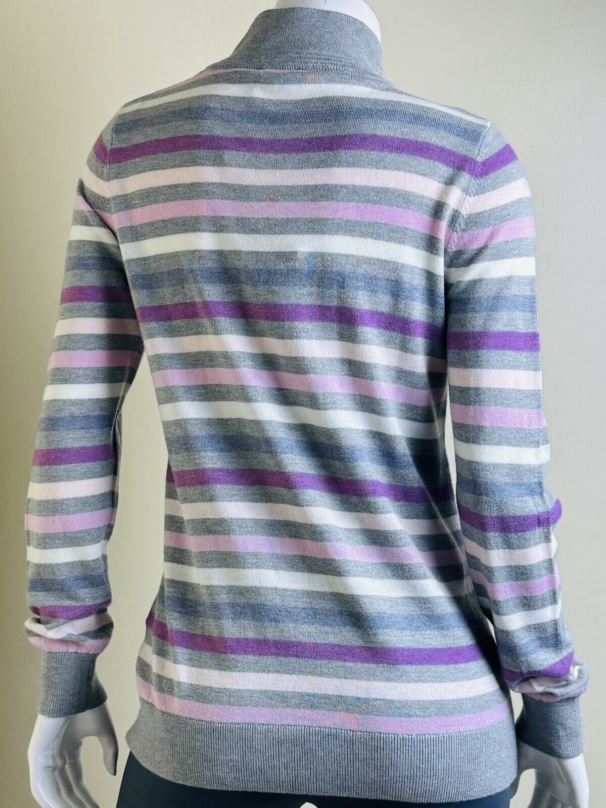 GOLFINO Women's Golf Sweater Striped Size 10