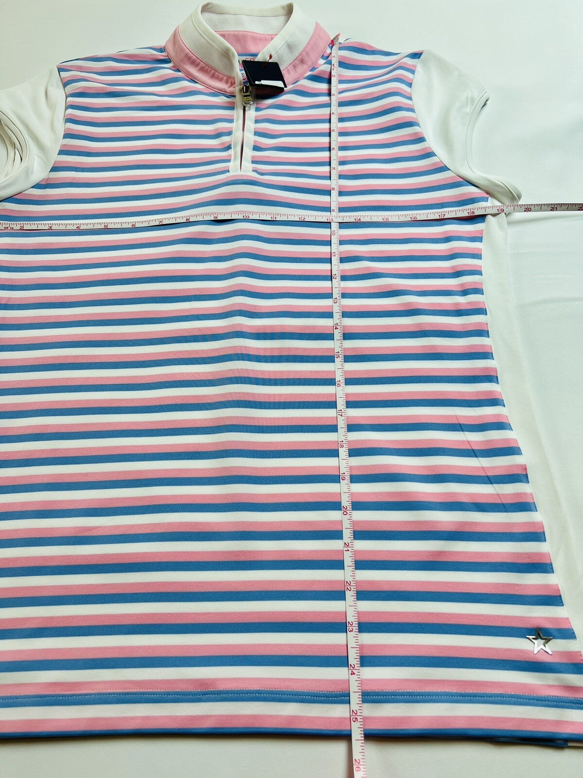 Lohla Sport Women’s Stripes Top Sz L Golf shirt