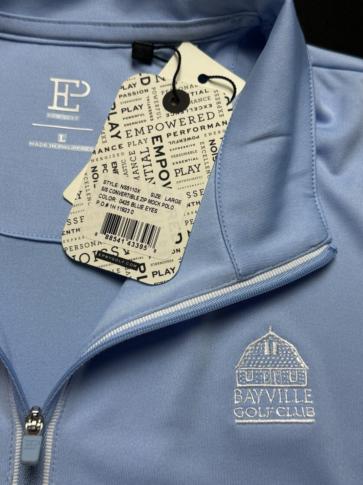 E.P New York Women's Golf Polo Shirt Sz L     (B.82)