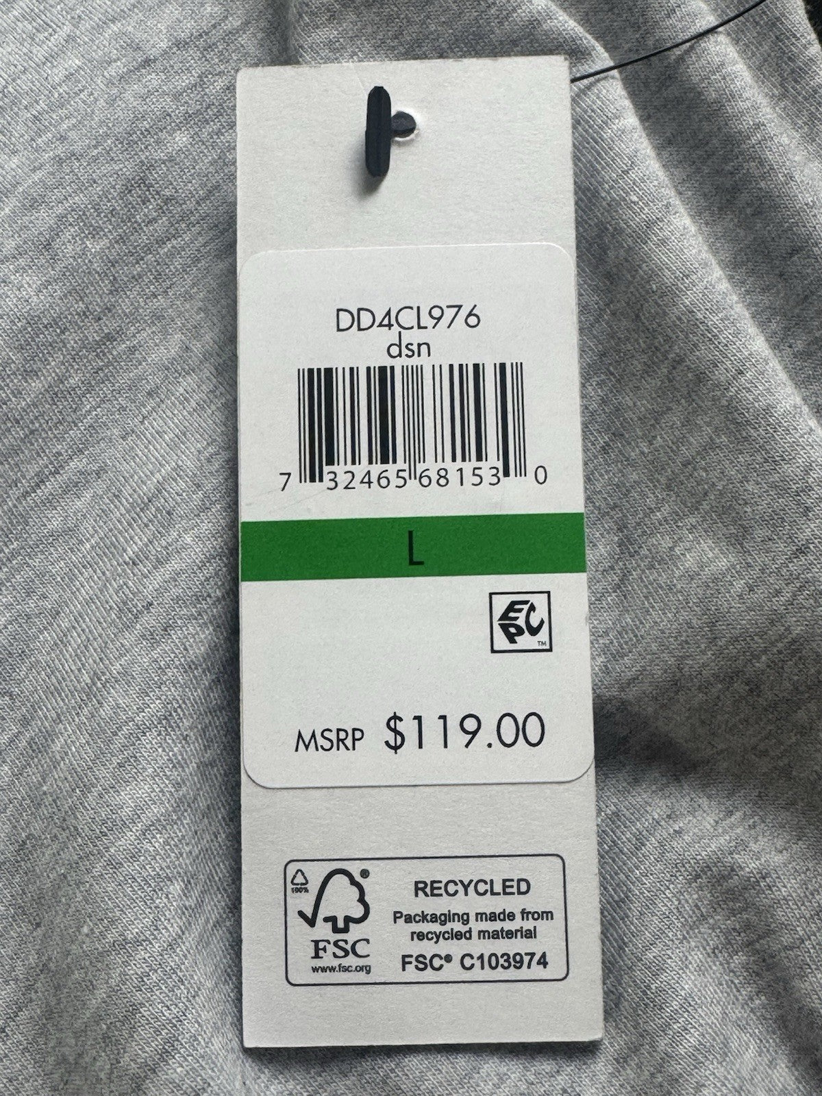 $109 DKNY Women’s Gray Dress Sz L    (B.032)
