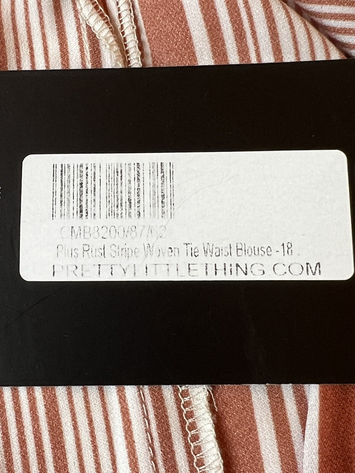 Pretty Little Thing Stripes Open Front Kimono Duster Size L Topper Coverup (9)