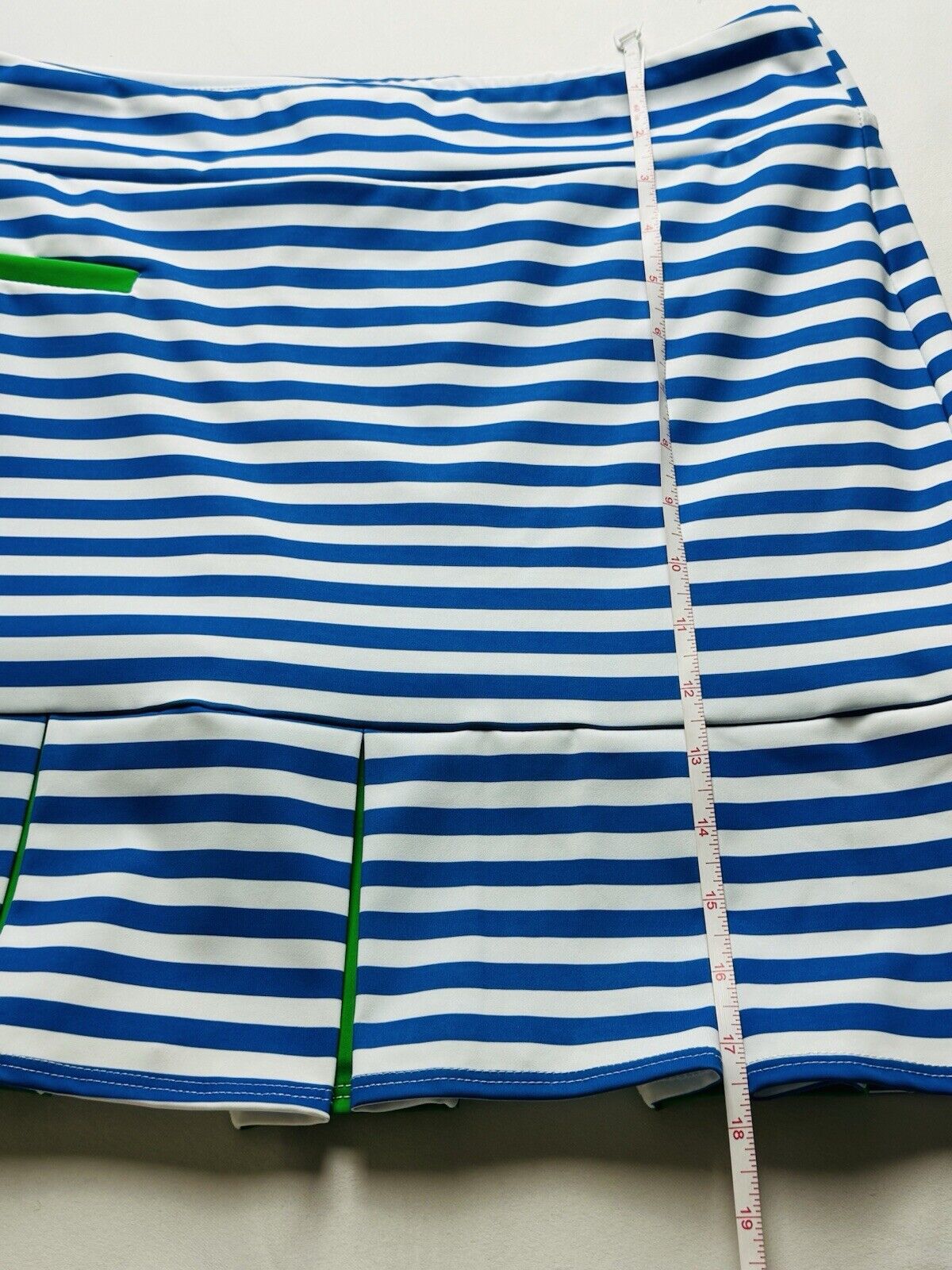 $185 Melly M Women's Striped Skirt Skort Sz L.  (B.72)