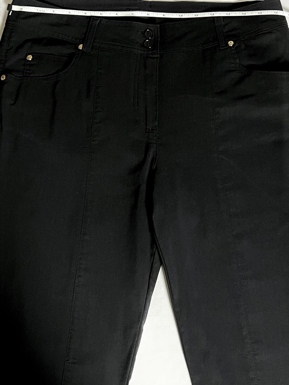 Tricotto Women’s Golf Capri Pants Black Sz 14