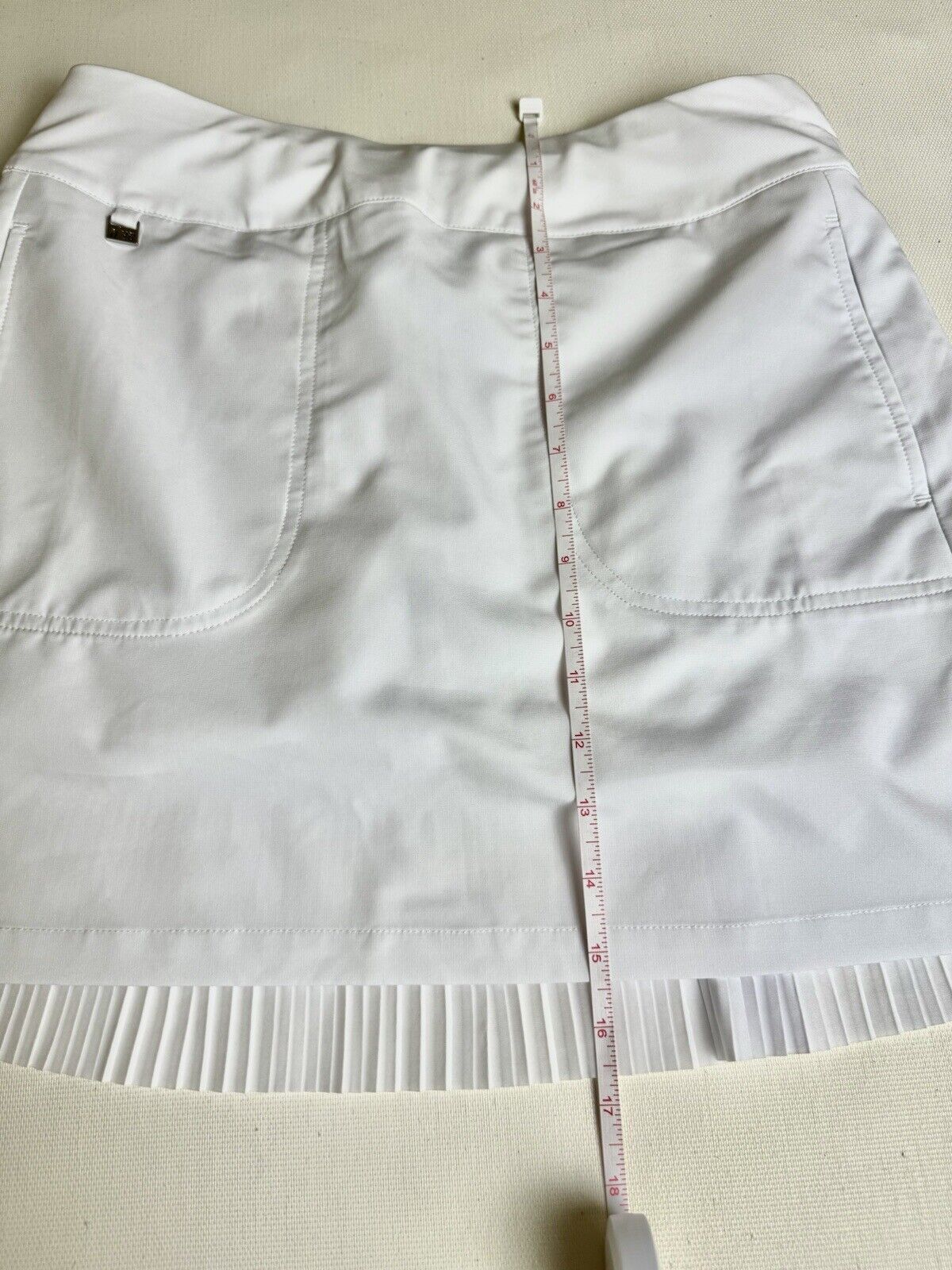 NiVo by Lanctot Women's White Active Golf Skort Skirt Size XS  Pocket