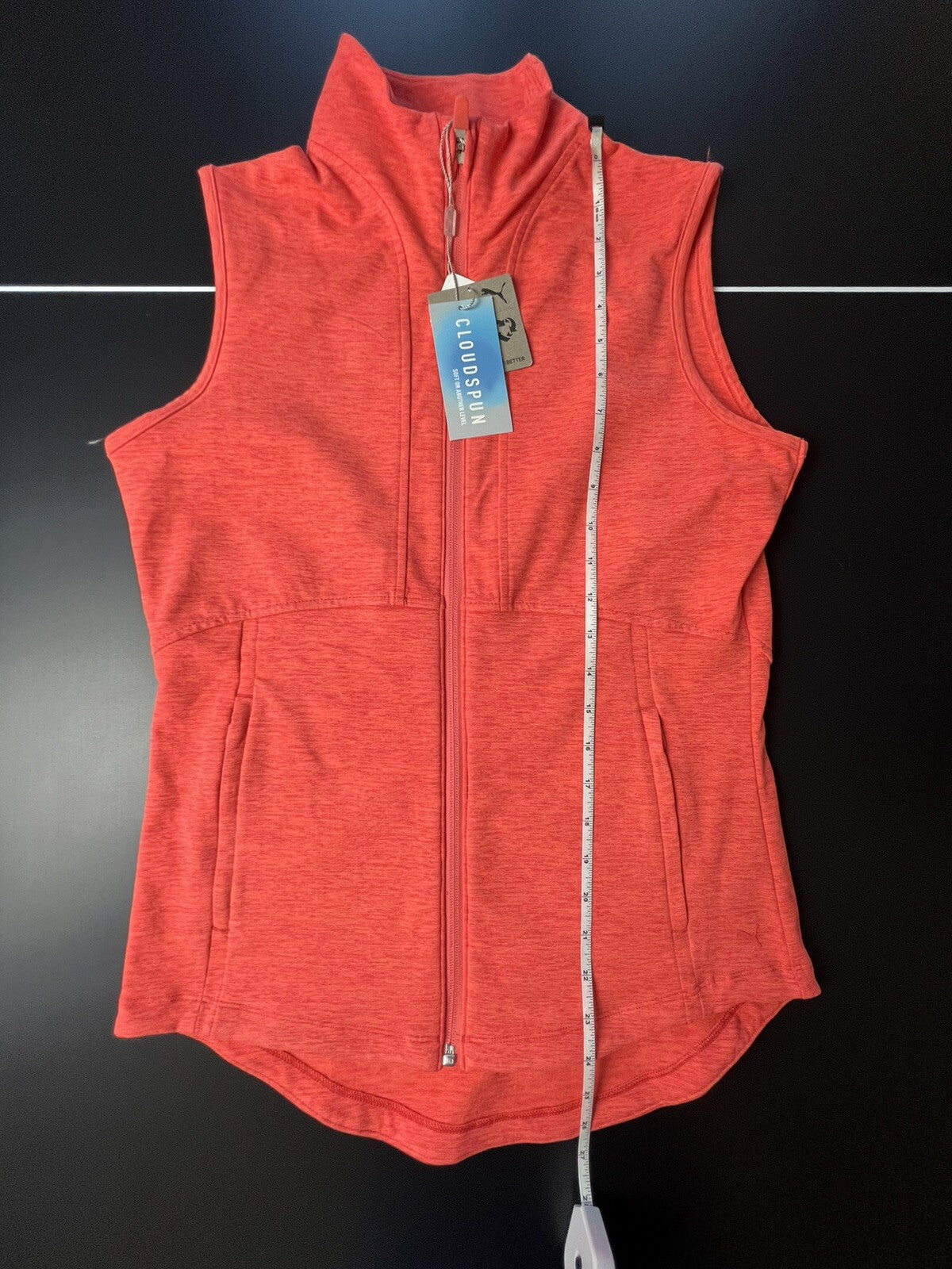 Puma Women’s Golf Vest Sz S Orange