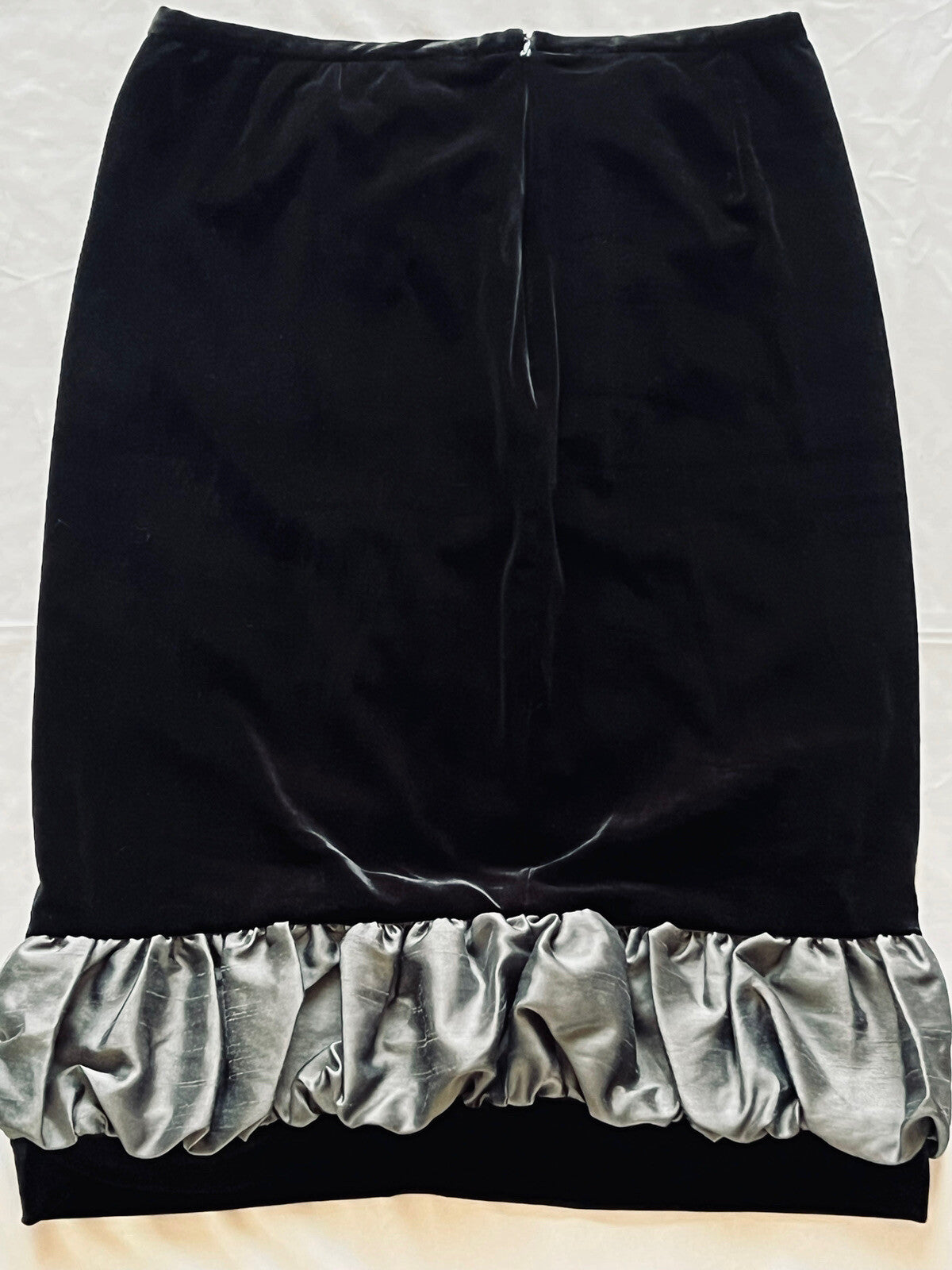 Grace Elements Women’s Velvet Pencil Skirt Black Sz 4