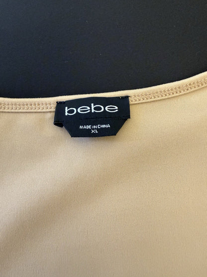 $59 bebe Women’s Rhinestone Sleeveless Blouse Sz XL      (B.161)