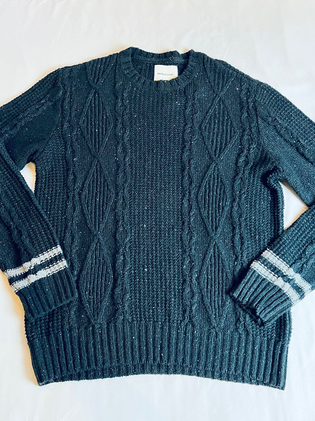 American Eagle Women’s Sz XL Black Long Sleeve Sweater