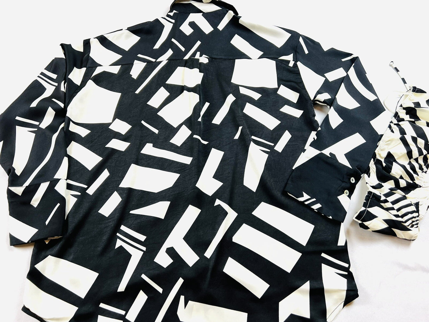 COTTON CANDY Women’s 2Pc Set Long Sleeve Shirt Sz S with Inside Top Sz M