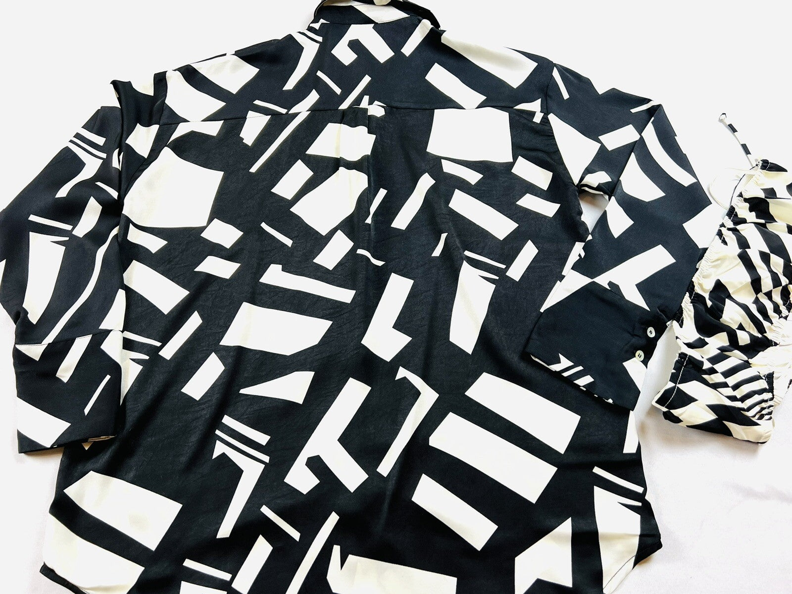 COTTON CANDY Women’s 2Pc Set Long Sleeve Shirt Sz S with Inside Top Sz M