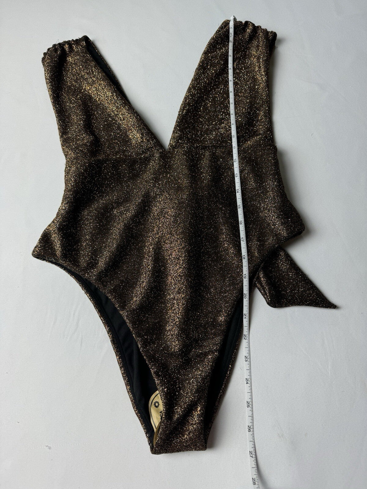 $258 RAMY BROOKE Women’s Sparkle Viona Bodysuit Sz L. (B.92)