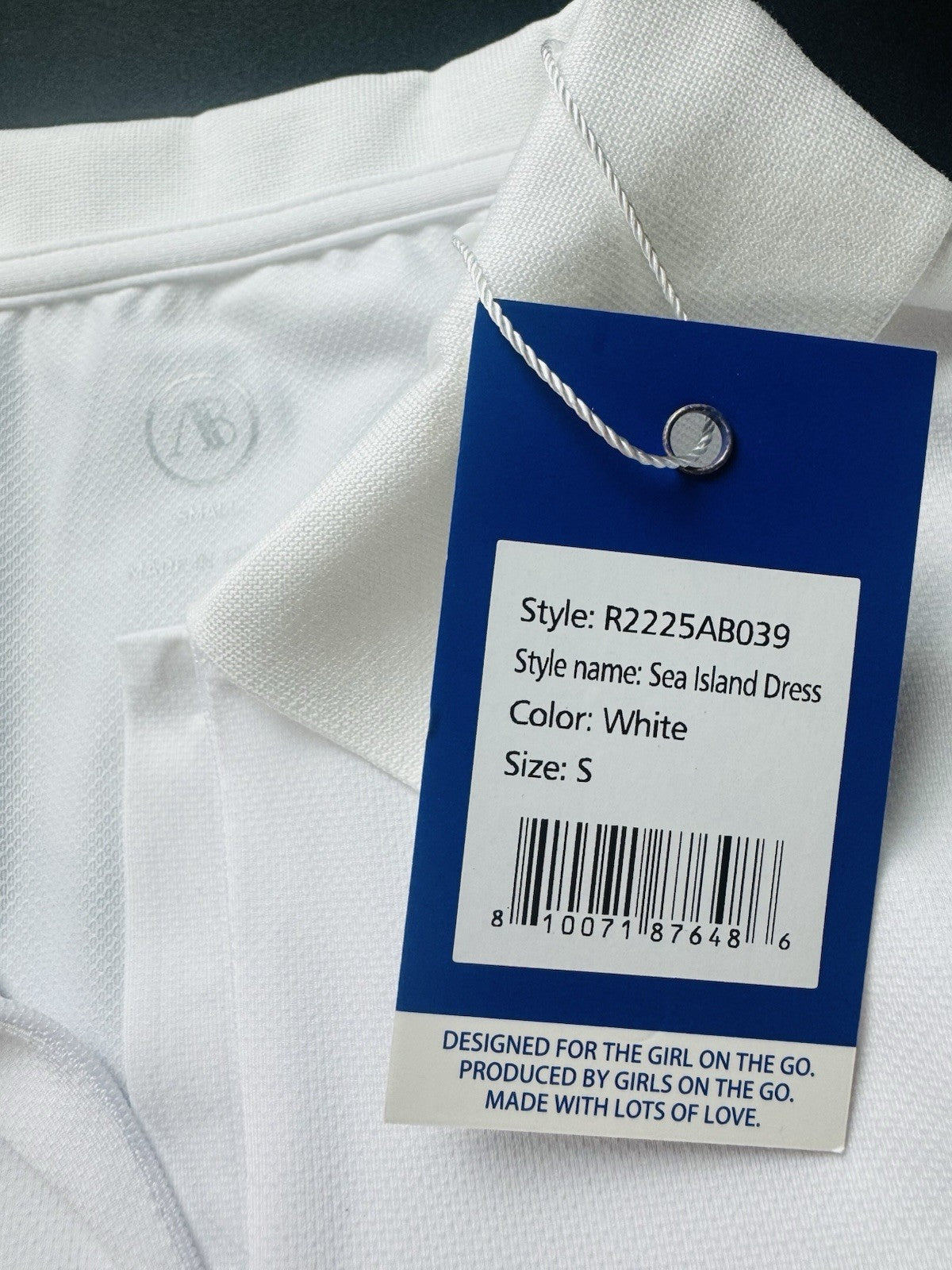 ADDISON BAY Women's White Ruffled Dress Sz S.      (B.158)