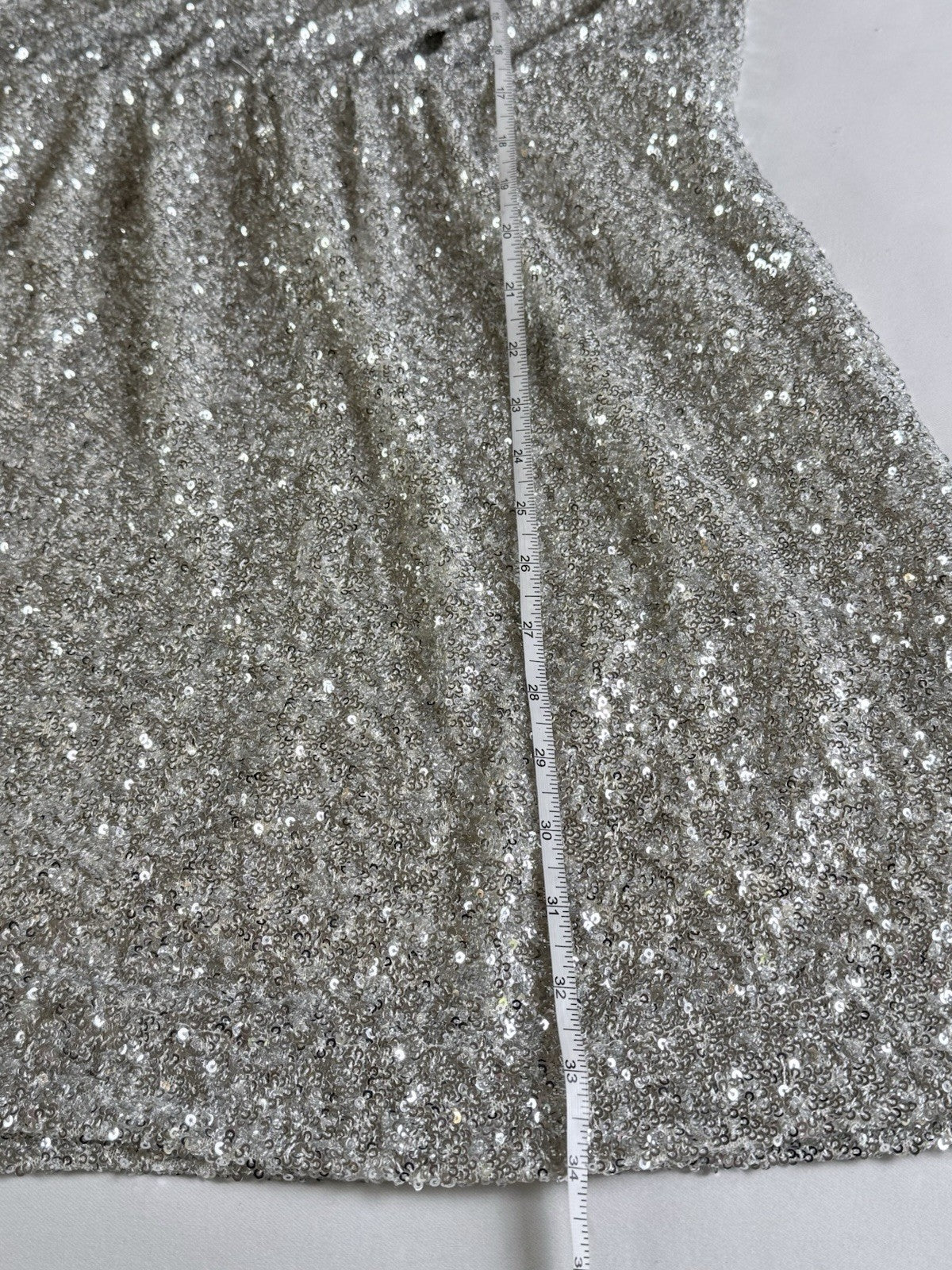 Layered With Love One Sleeve Sequined Dress Sz L.    (B.194)